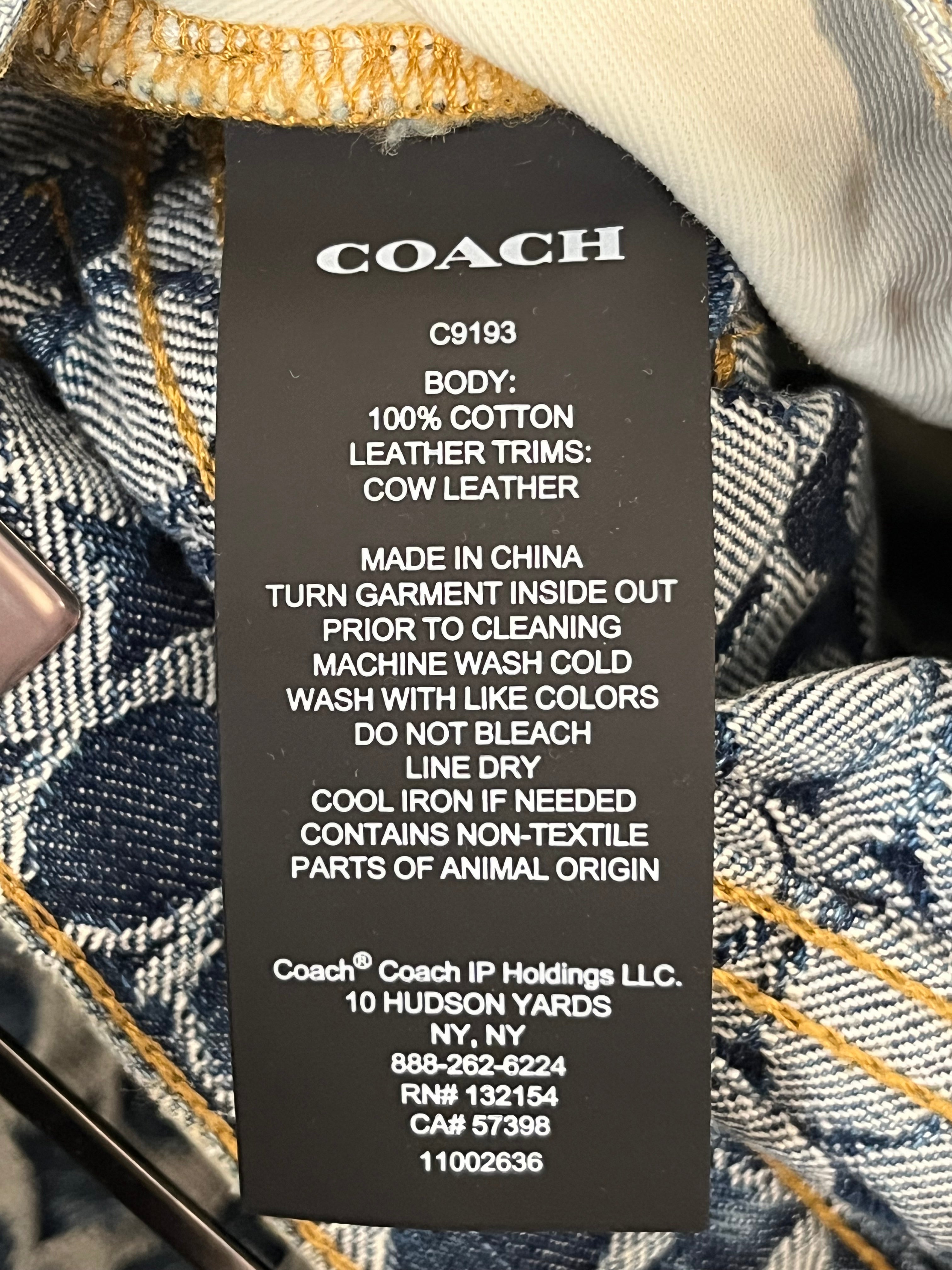 COACH/Skinny Pants/28/Denim/BLU/Monogram/132154 Monogram skinny jeans view 4
