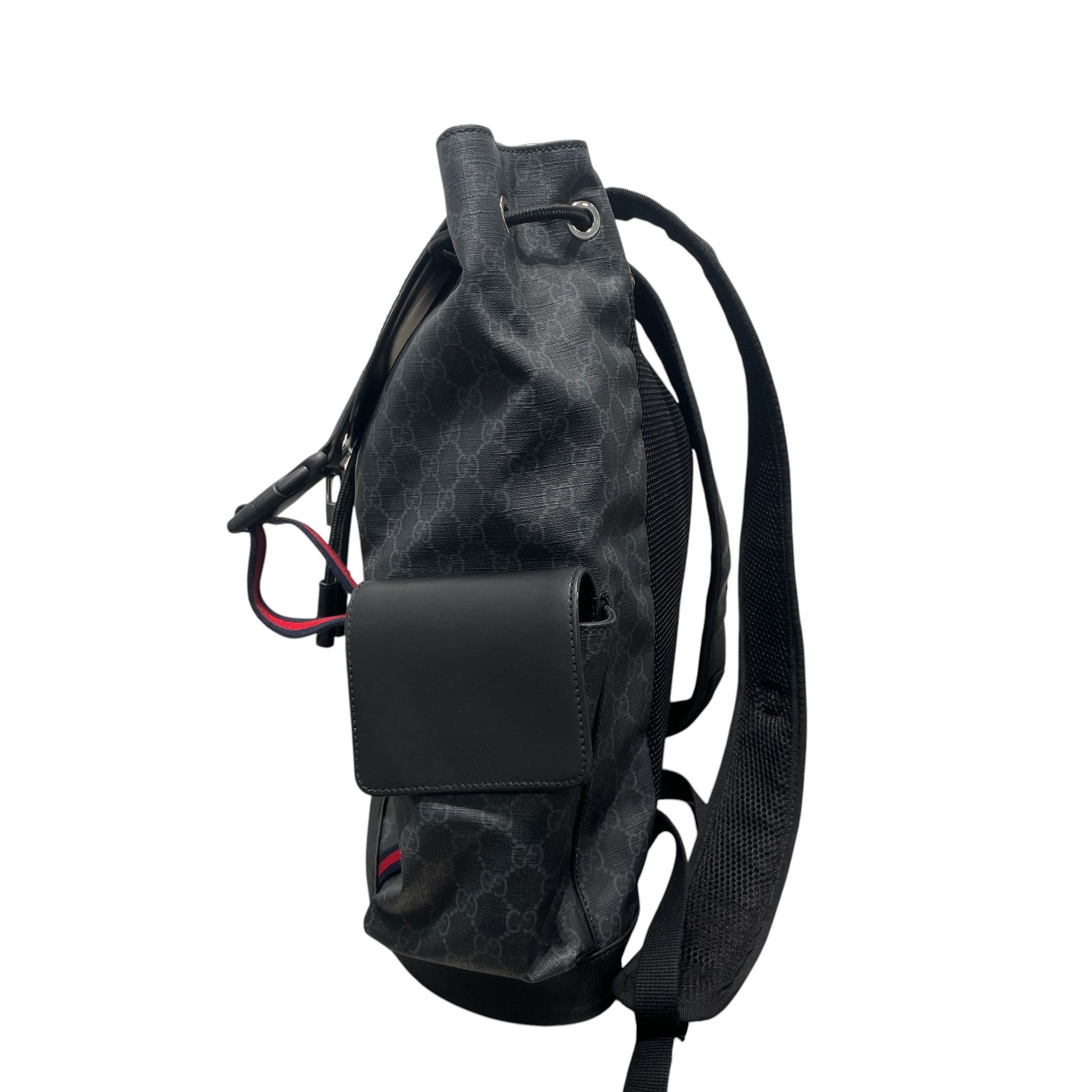 GUCCI/Backpack/Monogram/Acrylic/BLK/SUPREME BACK view 3