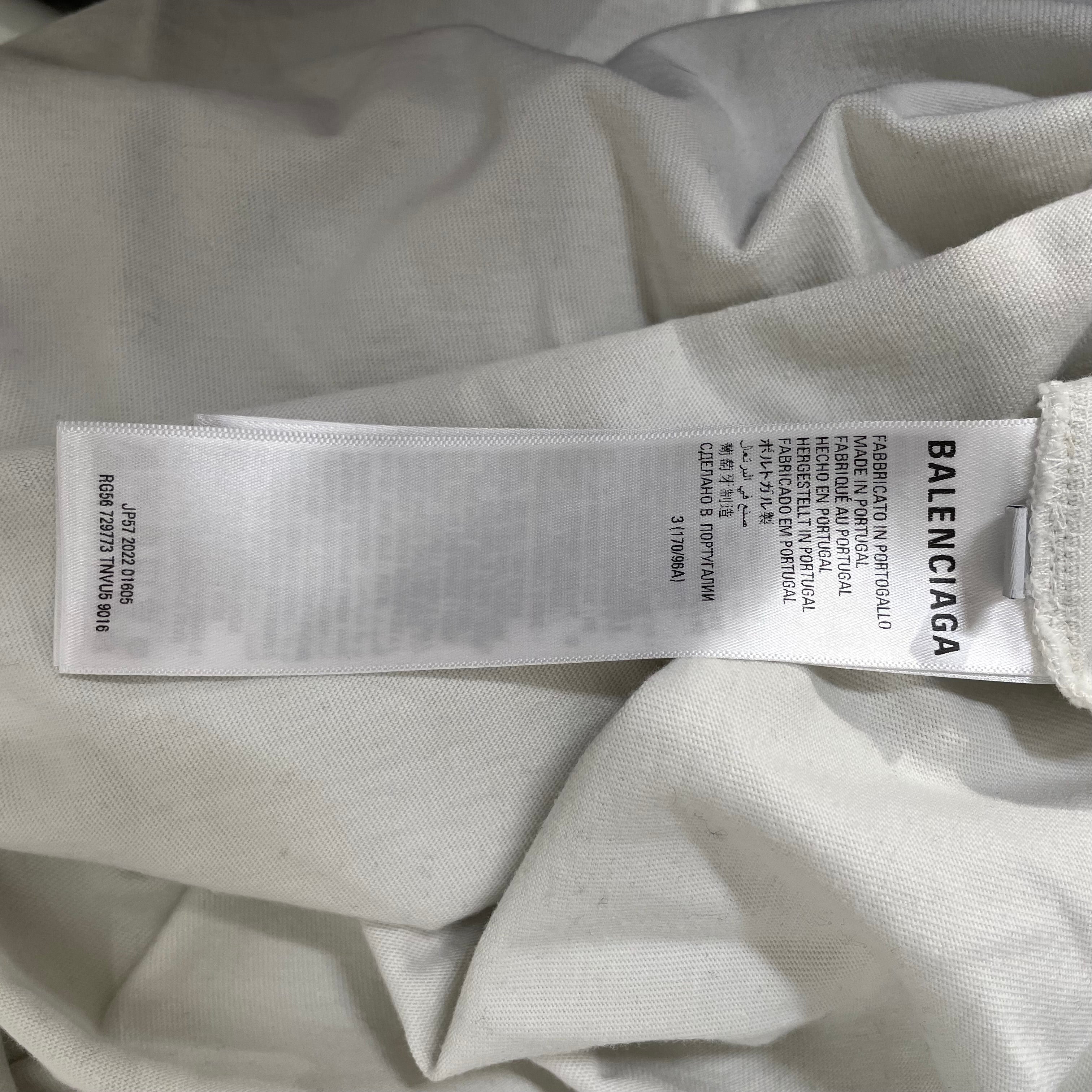 BALENCIAGA/T-Shirt/3/Cotton/CRM/2022 NYSE view 4