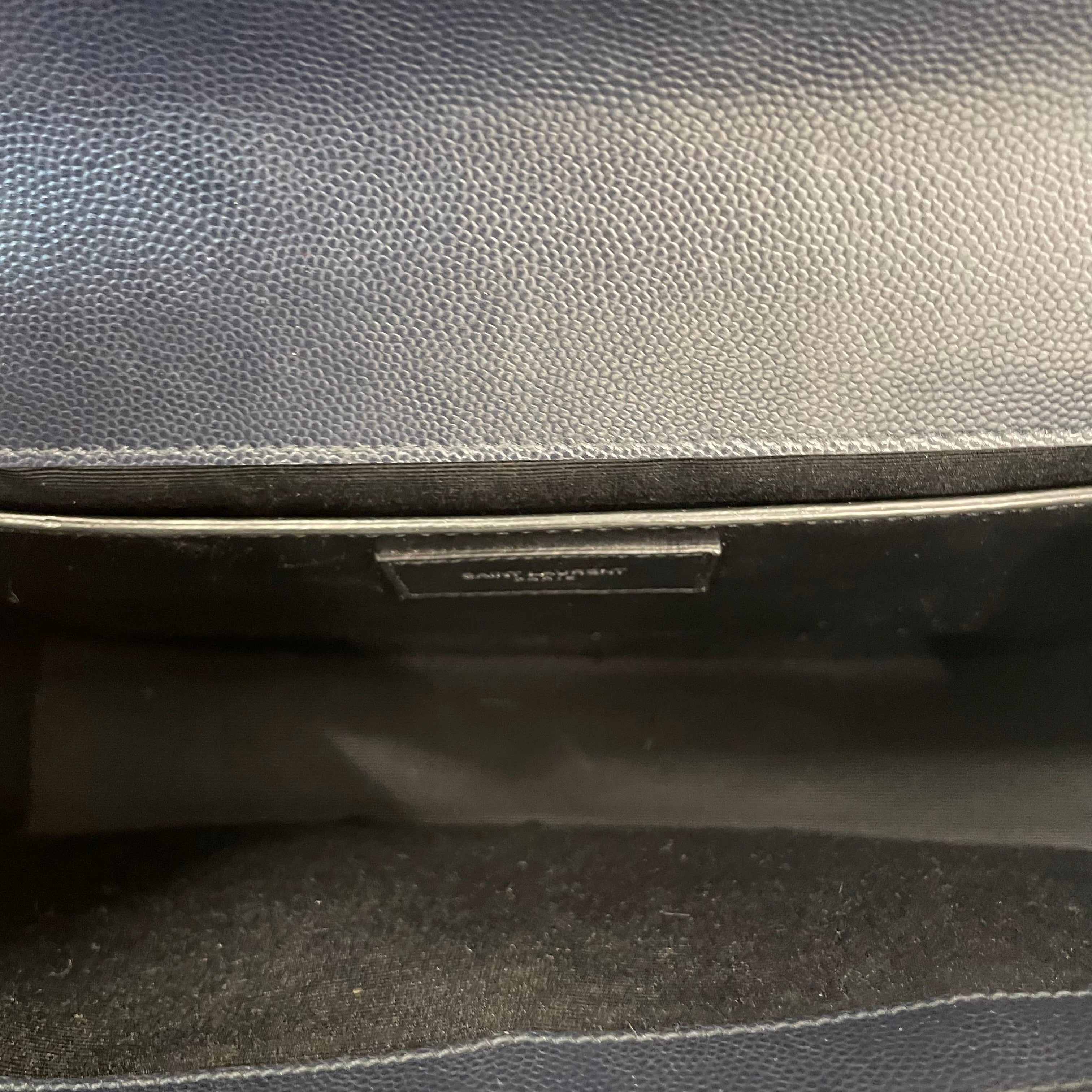 SAINT LAURENT/Hand Bag/Leather/NVY/ysl kate view 6