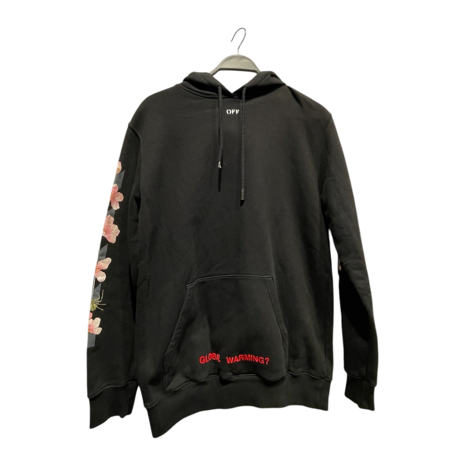 OFF-WHITE/Hoodie/XS/Cotton/BLK/Global Warming Black Hoodie view 2