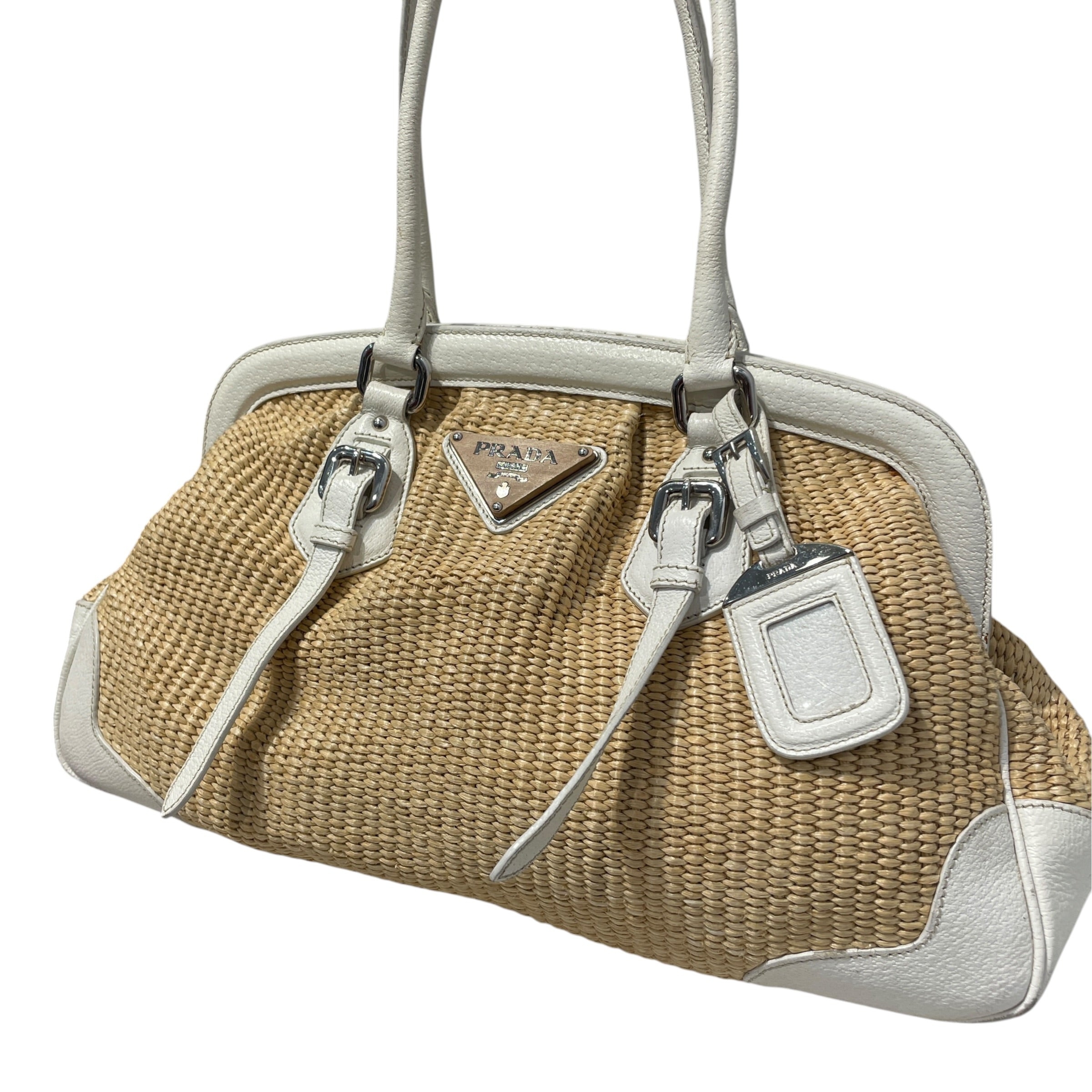 PRADA/Hand Bag/CML/Cinghaile Trimmed Paglia view 3