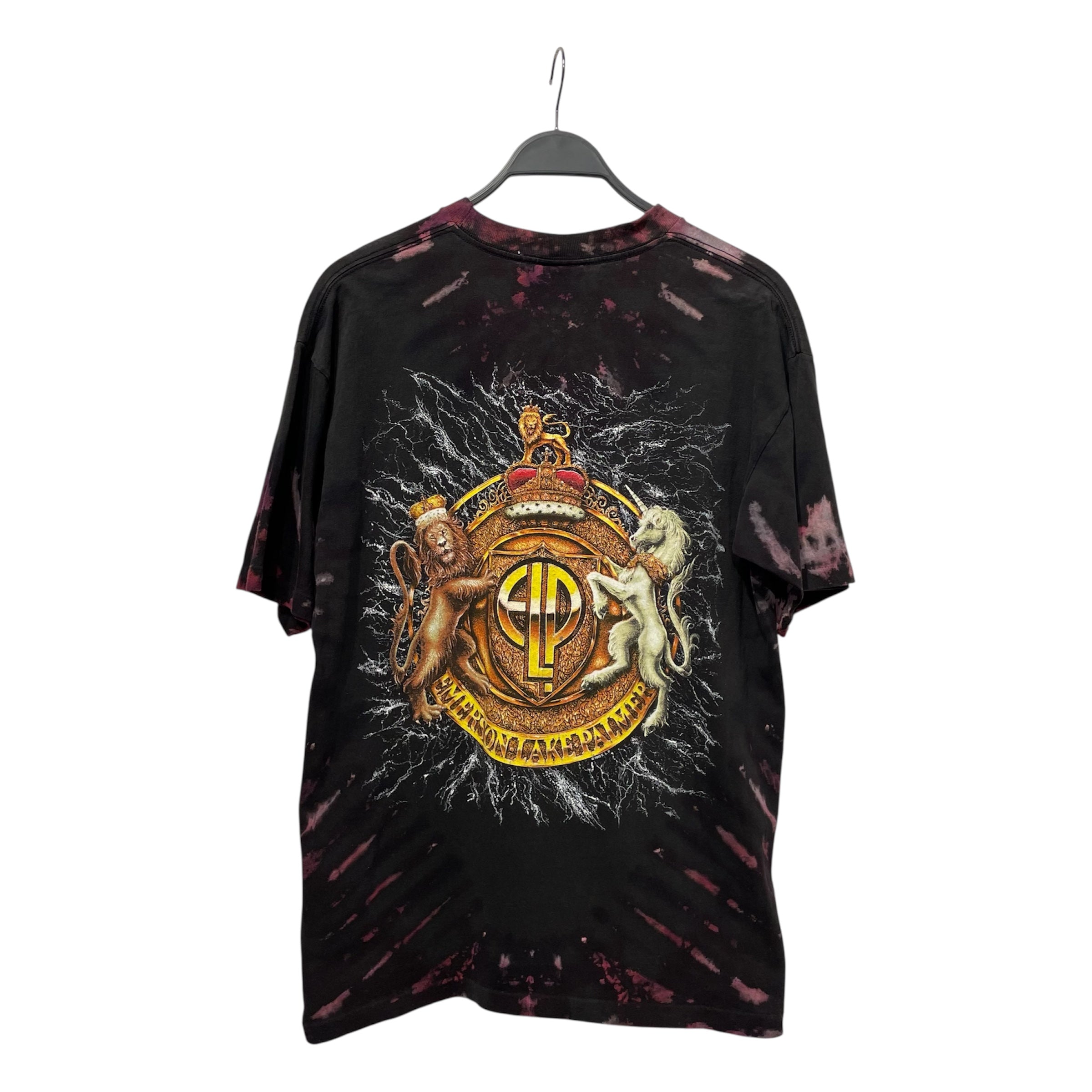 Vintage/T-Shirt/L/Cotton/BLK/All Over Print/93’ Emerson Lake Palmer Tour view 2