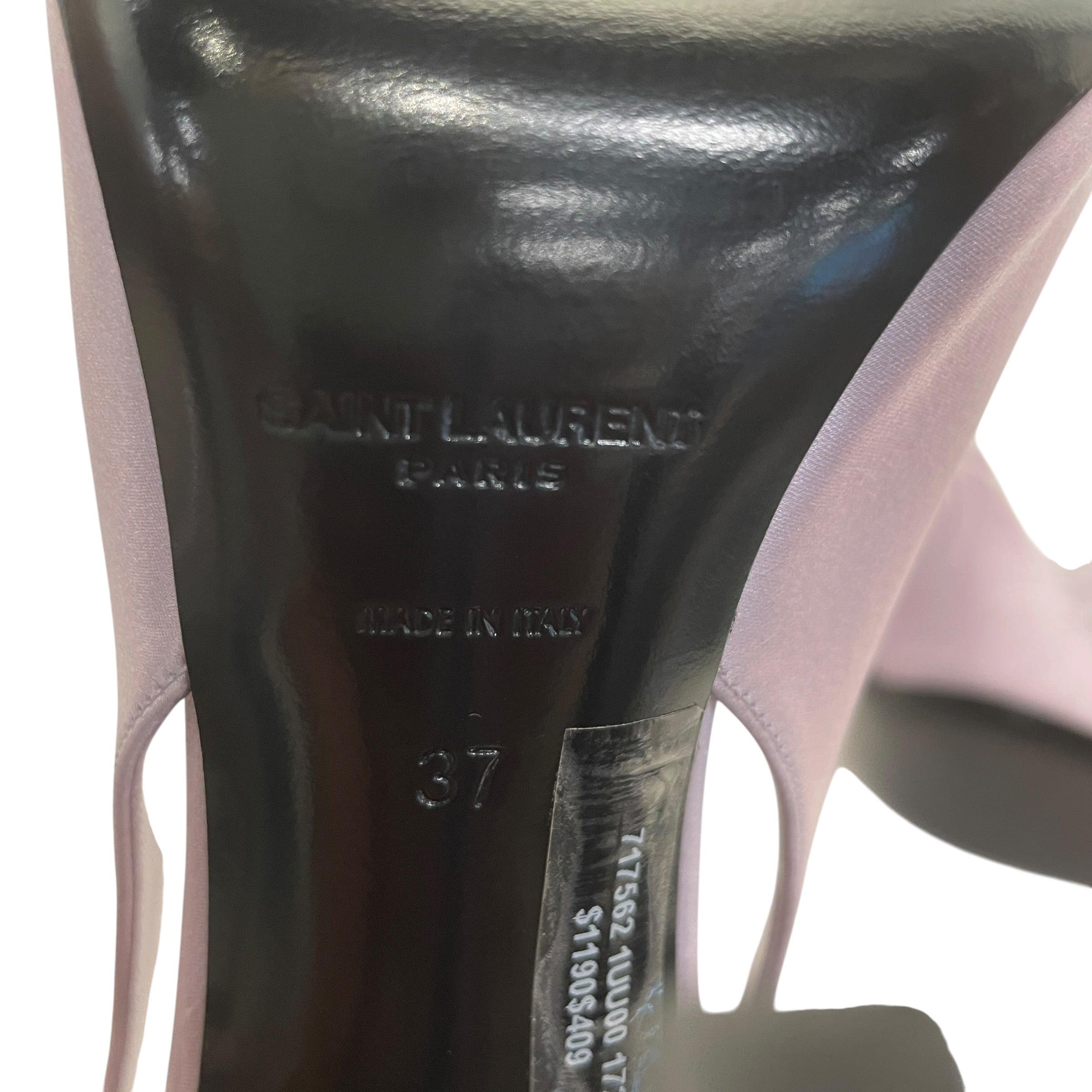SAINT LAURENT/Heels/EU 37/PPL/Mae Slingback view 4