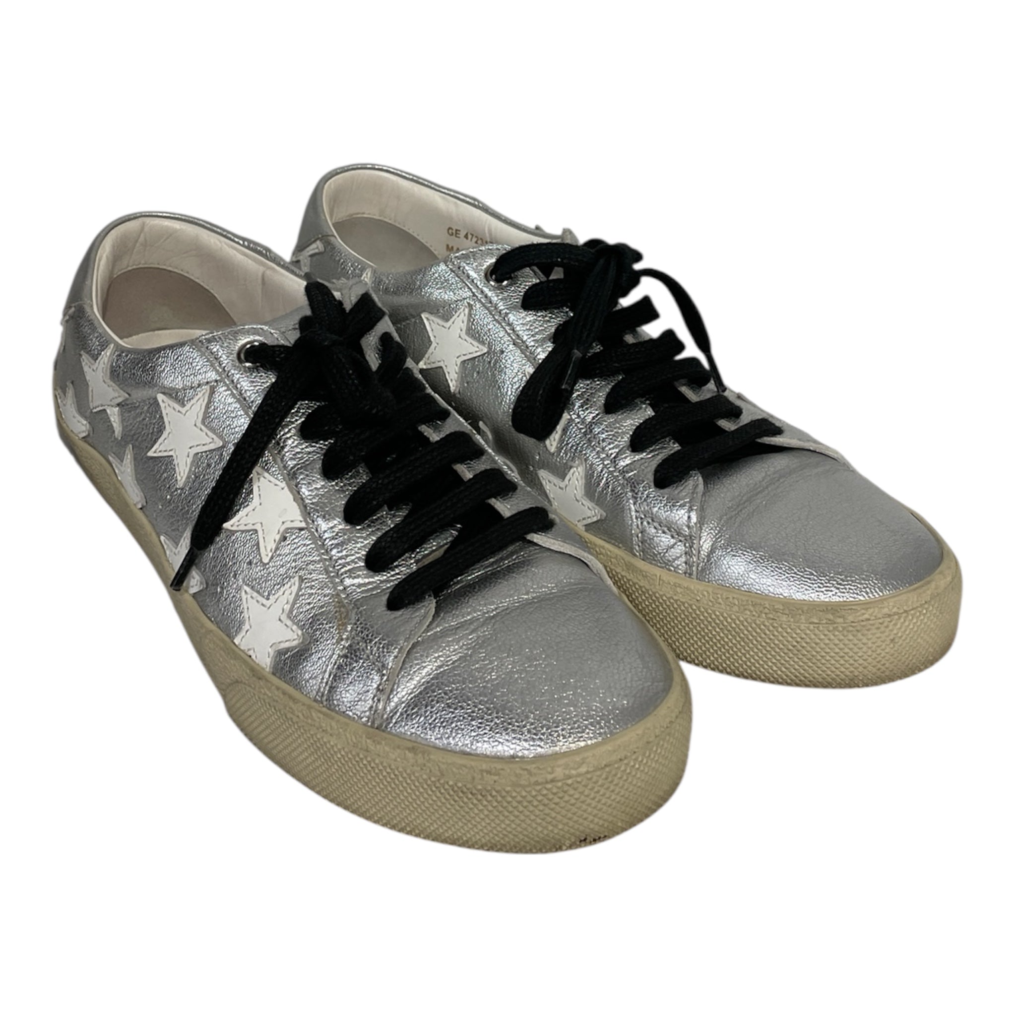 SAINT LAURENT/Low-Sneakers/EU 41/Leather/SLV/star view 1