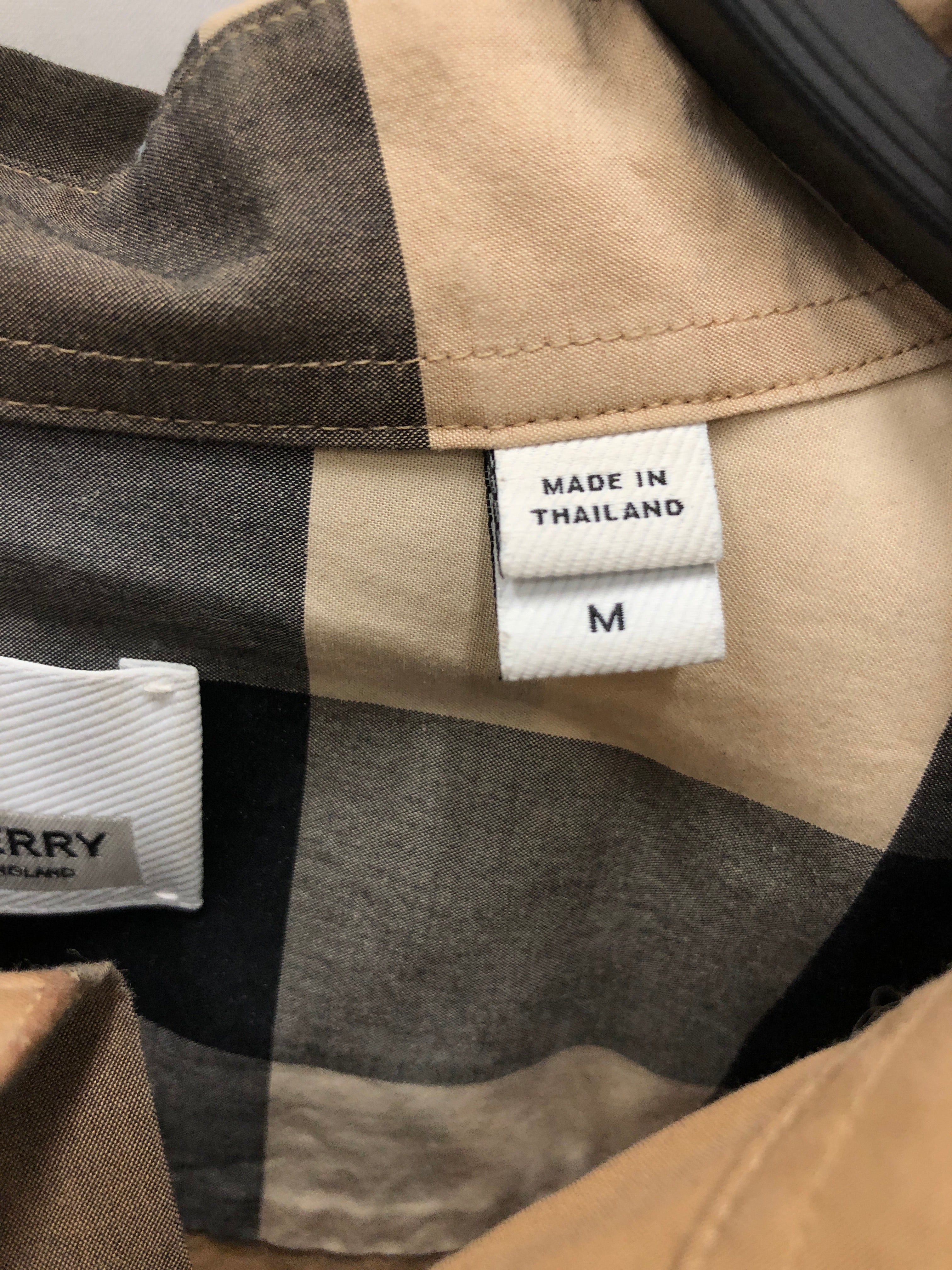 BURBERRY/LS Shirt/M/Cotton/CML/Plaid/ view 4