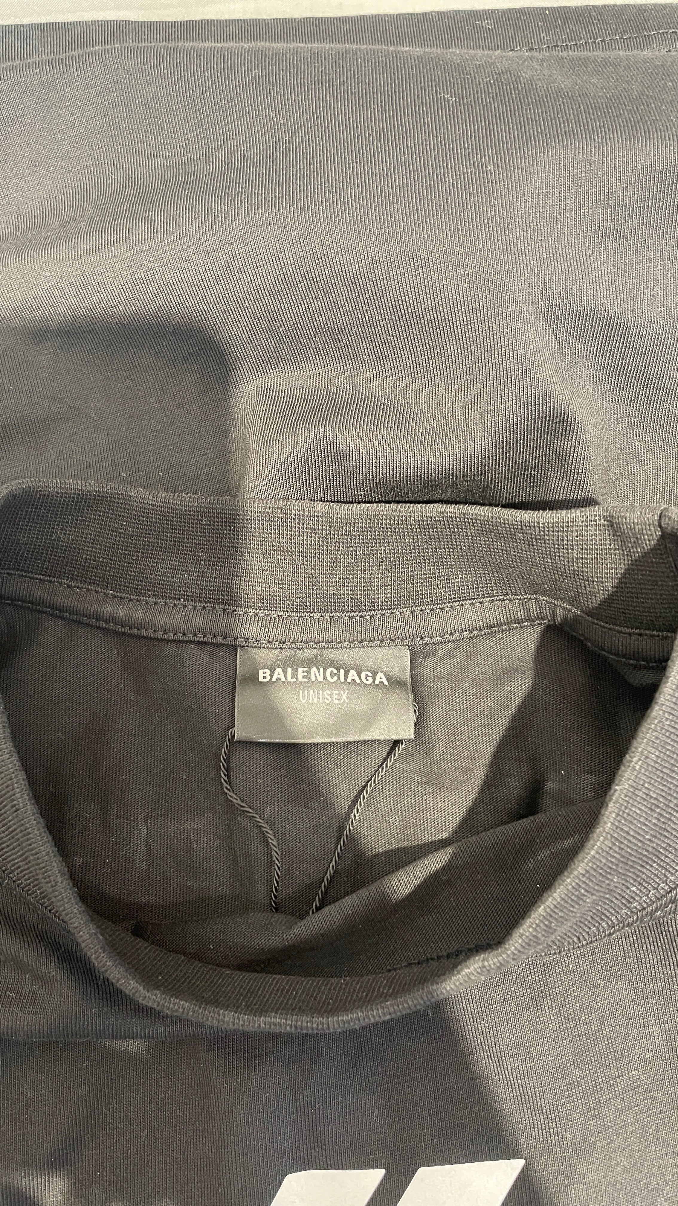 BALENCIAGA/T-Shirt/XS/Cotton/BLK/ view 3