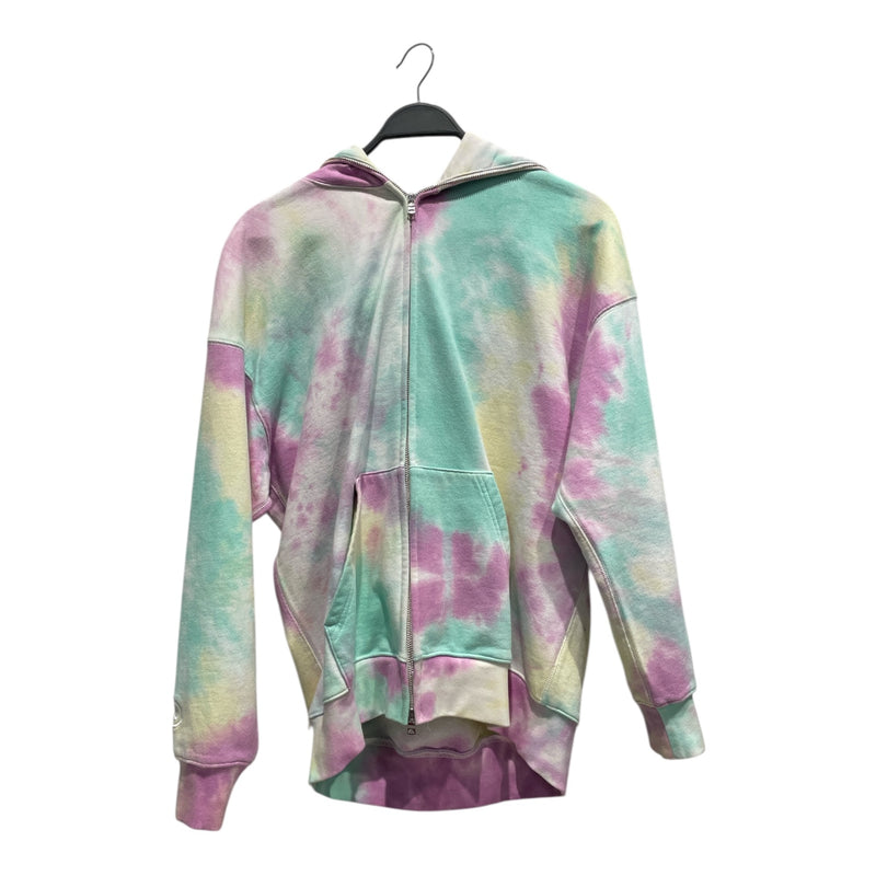 A BATHING APE/Zip Up Hoodie/S/All Over Print/Cotton/MLT/Tie Dye Shark Full Zip