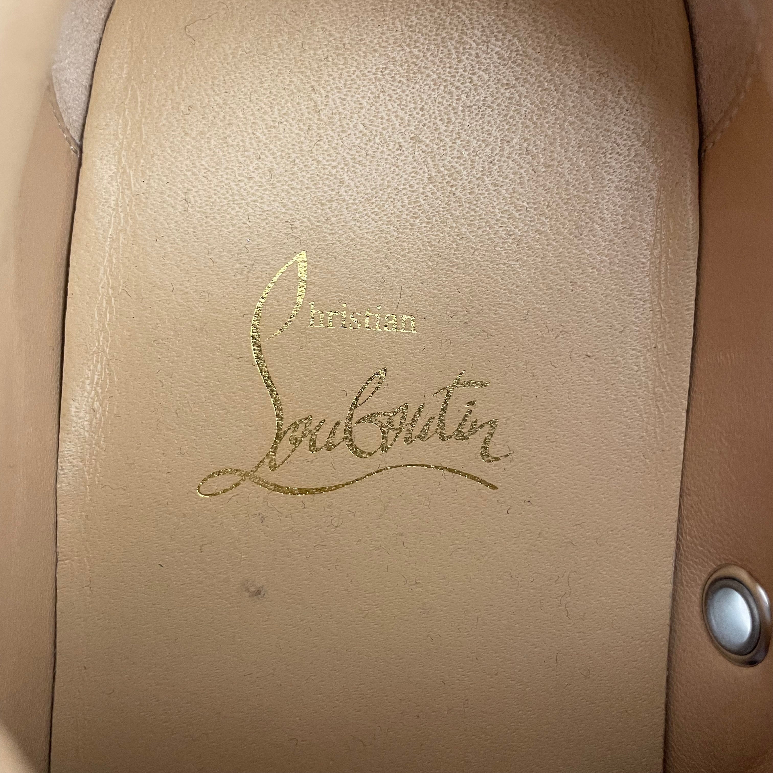 Christian Louboutin/Low-Sneakers/EU 38/Monogram/WHT/VIERA ORLATO view 6
