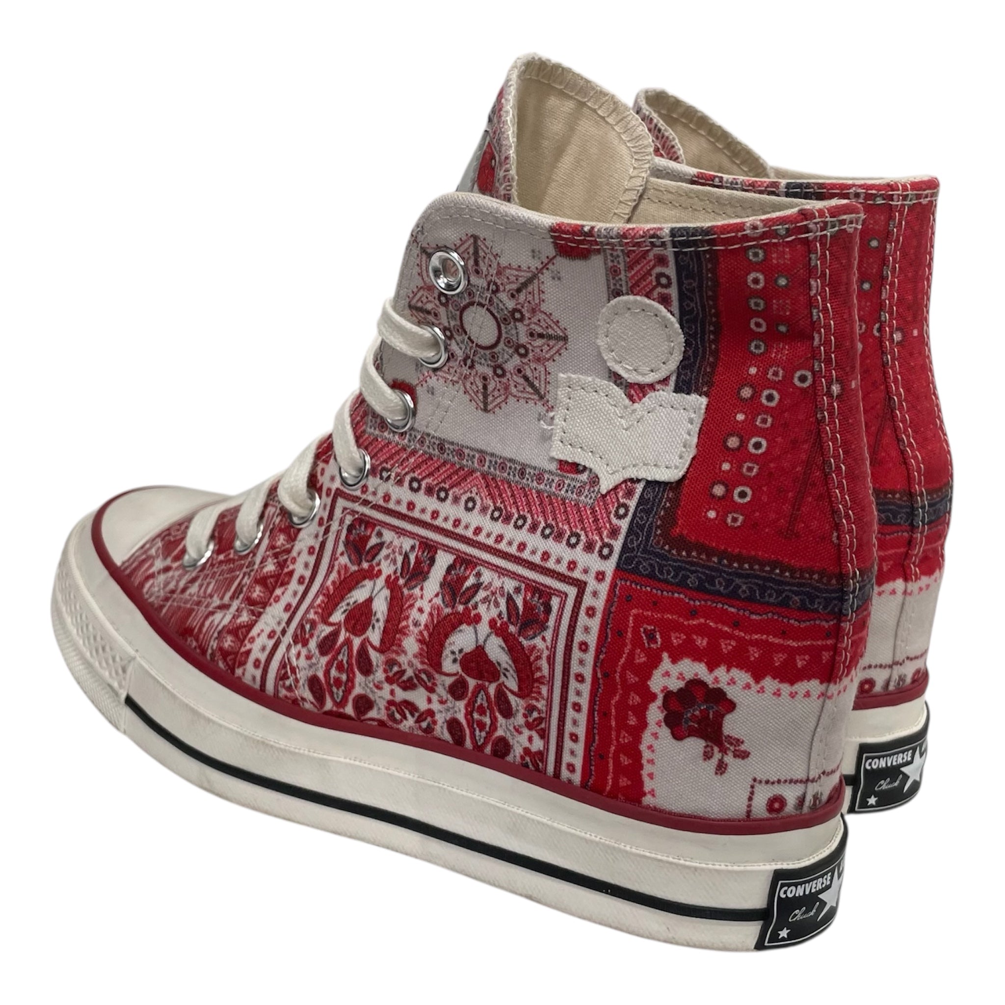 ISABEL MARANT/CONVERSE/Shoes/US 8/All Over Print/RED/BANDANA PRINT view 2