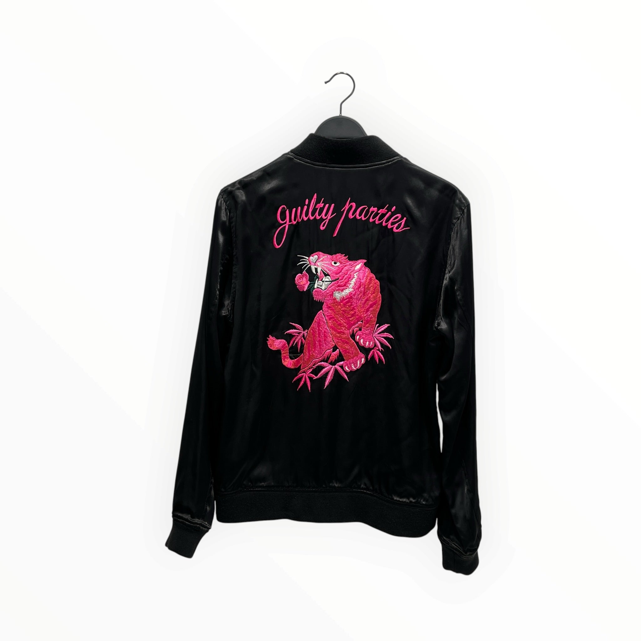 WACKO MARIA/Jacket/XL/Rayon/BLK/Graphic/Betty Page Revers Tiger Bomber view 4