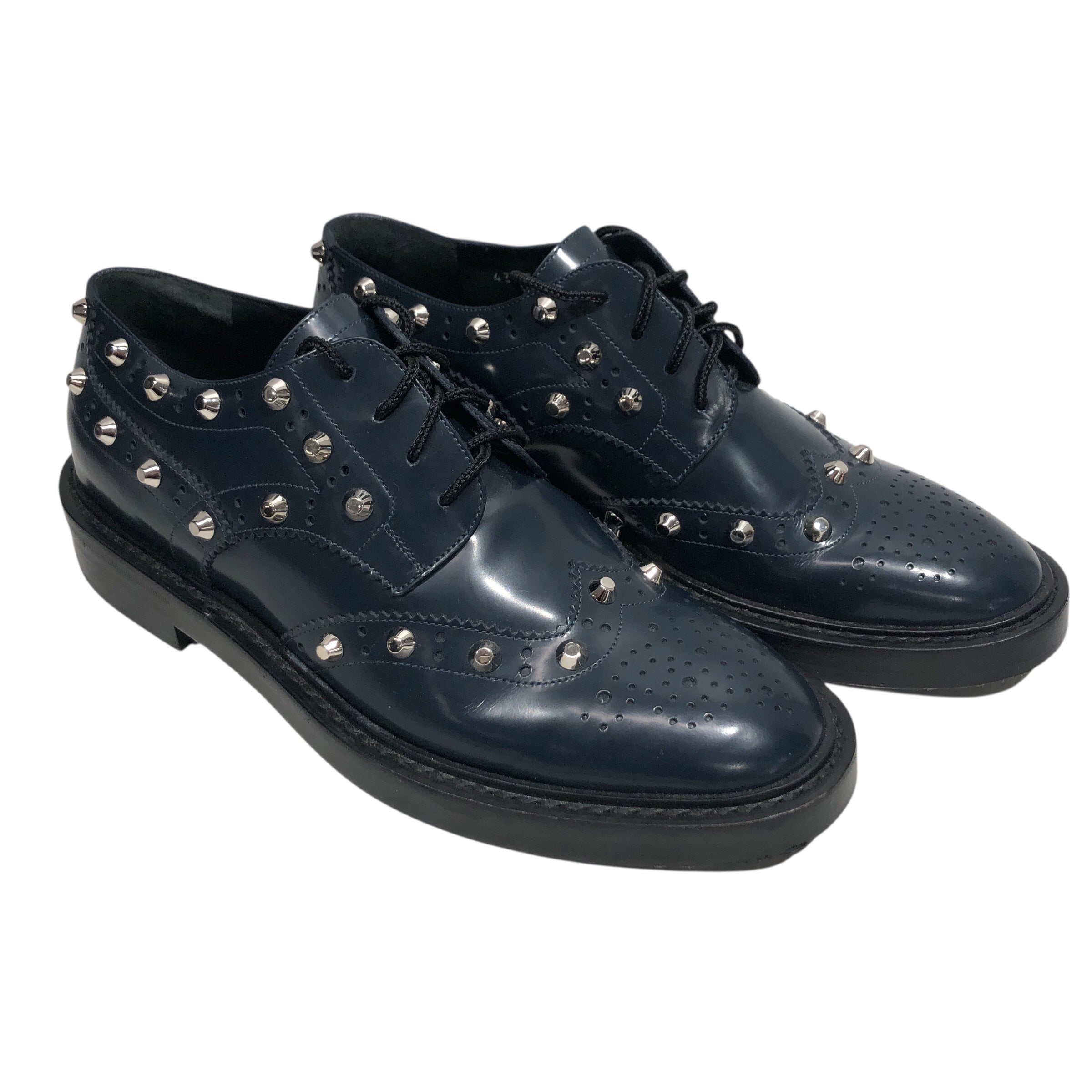 BALENCIAGA/Loafers/EU 40/Leather/BLU/ view 1