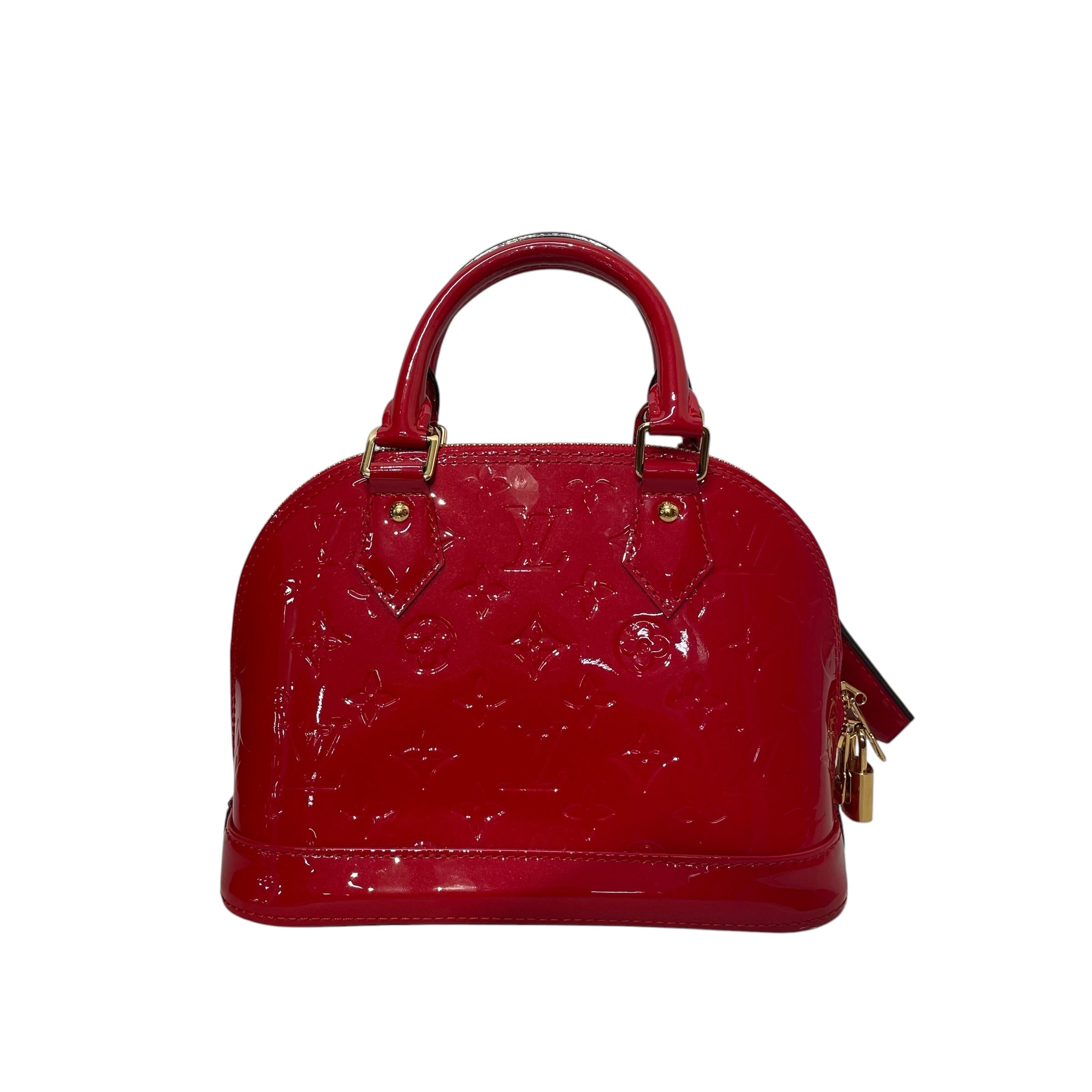 LOUIS VUITTON/Clutch Bag/Monogram/RED/RED VERNIS ALMA view 2