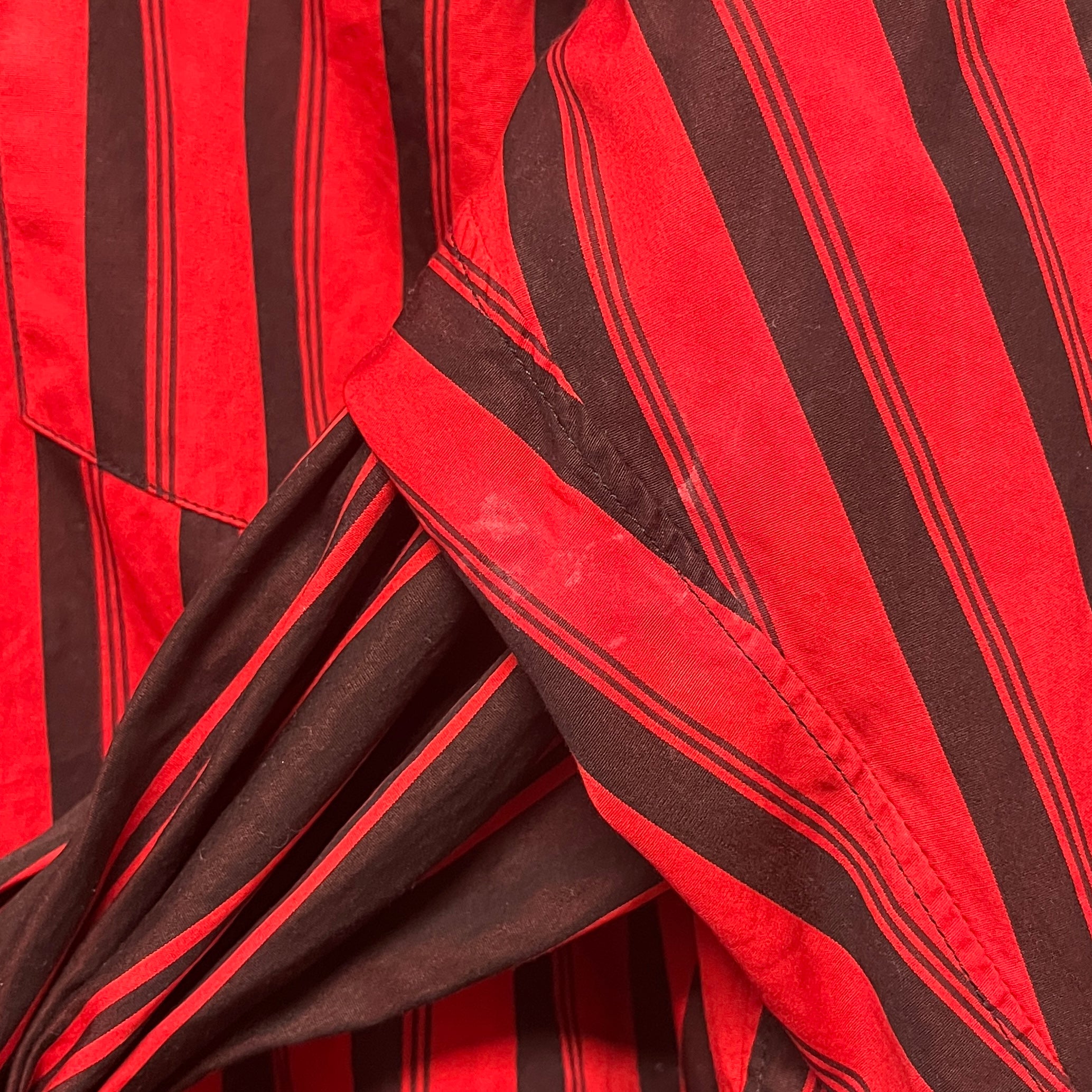 COMME des GARCONS SHIRT/LS Shirt/L/Cotton/RED/Stripe/DOUBLE ARM STRIPE BUTTONDOWN view 7