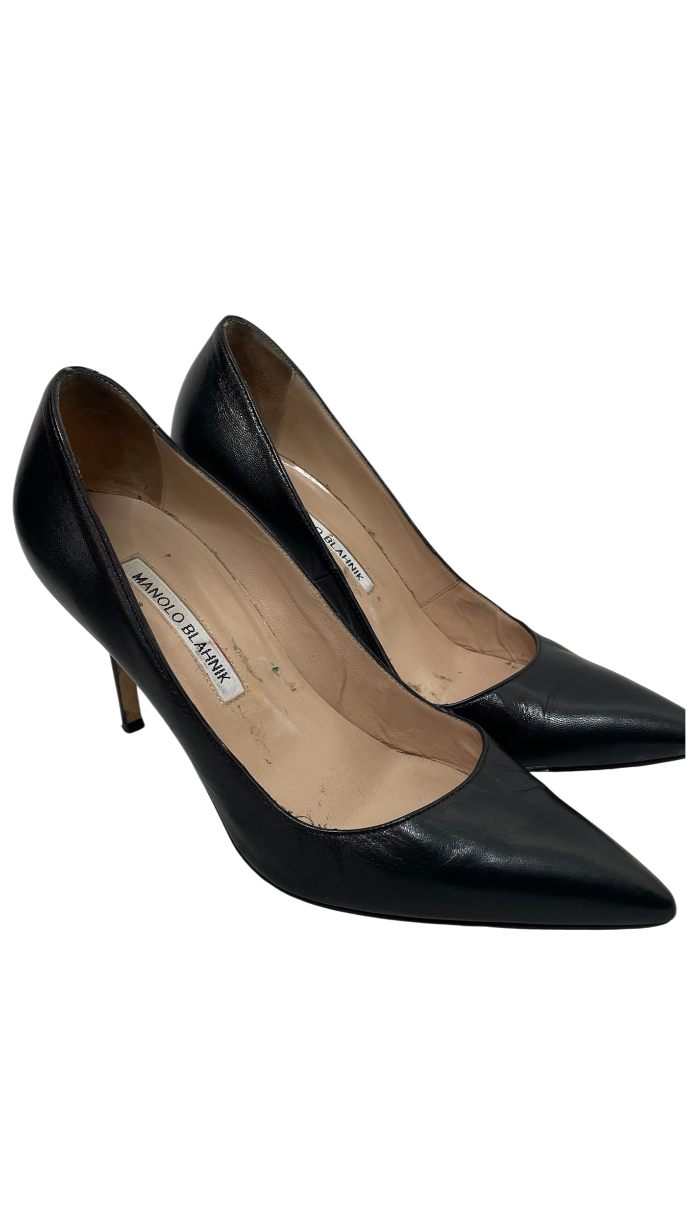 MANOLO BLAHNIK/Heels/EU 37/Leather/BLK/ view 1