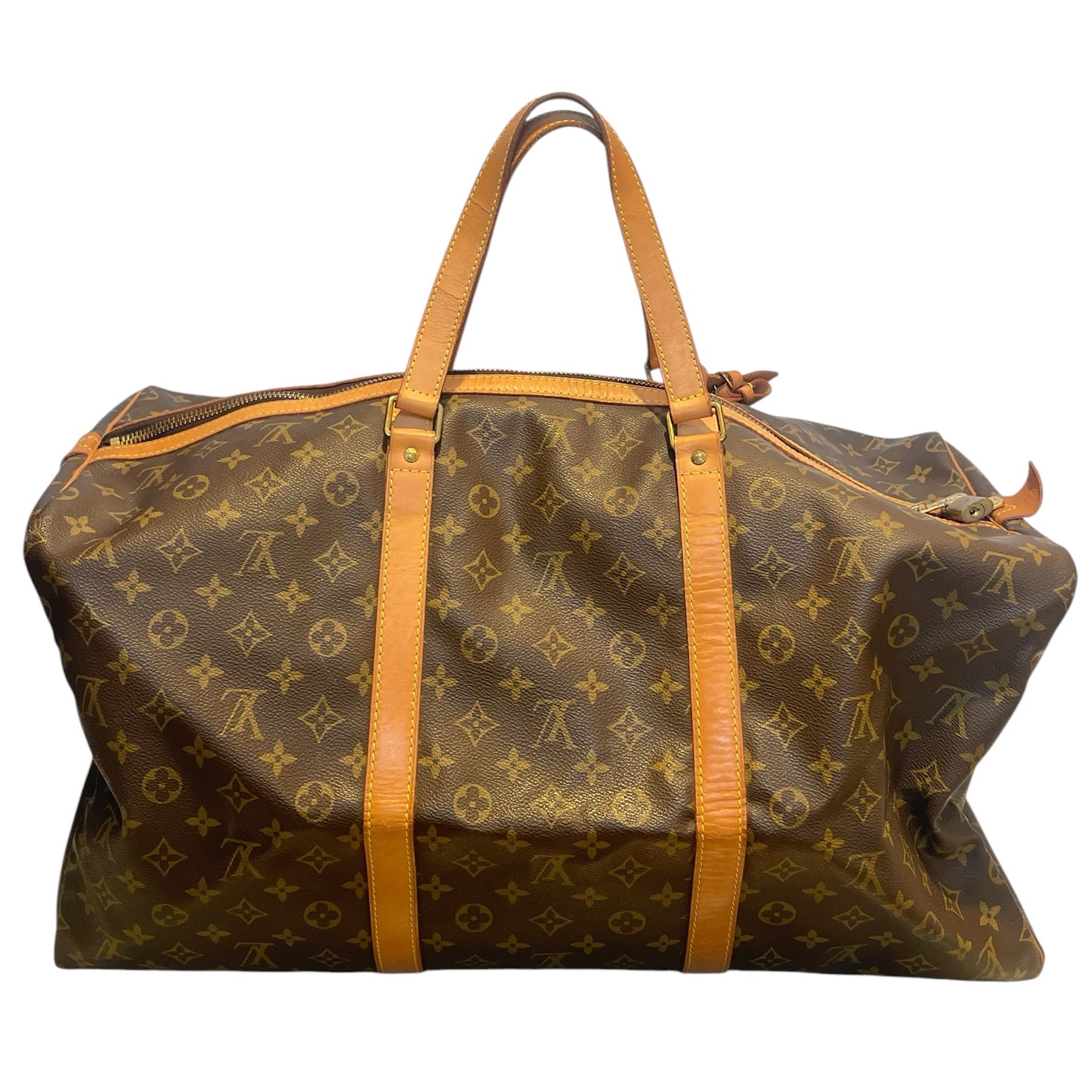 LOUIS VUITTON/Bag/All Over Print/Leather/MLT/keepball 50/lock/gld hard/brw view 2
