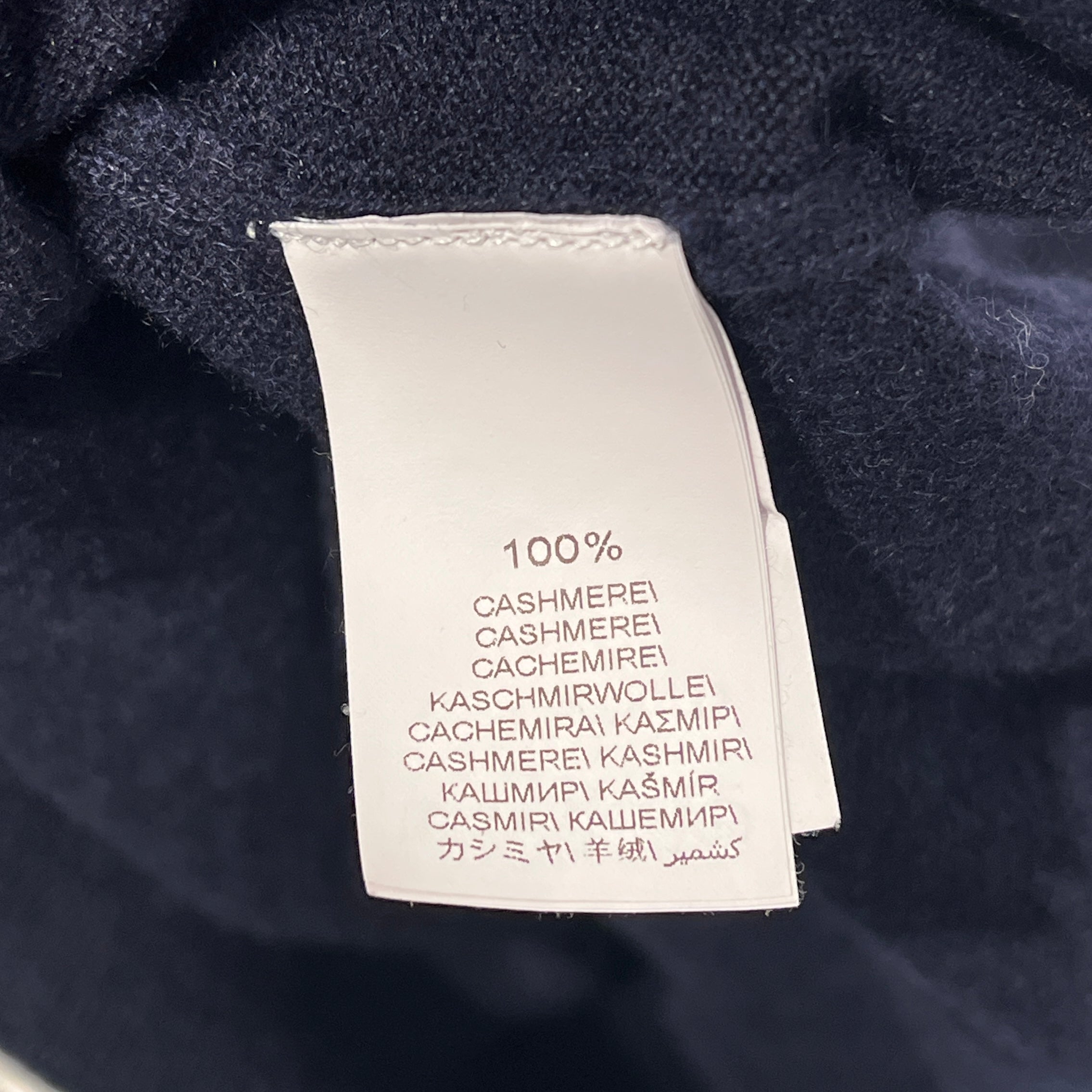 BRUNELLO CUCINELLI/Sweatshirt/XXL/Cashmere/NVY/Pullover/Navy Cashmere Sweatshirt view 4