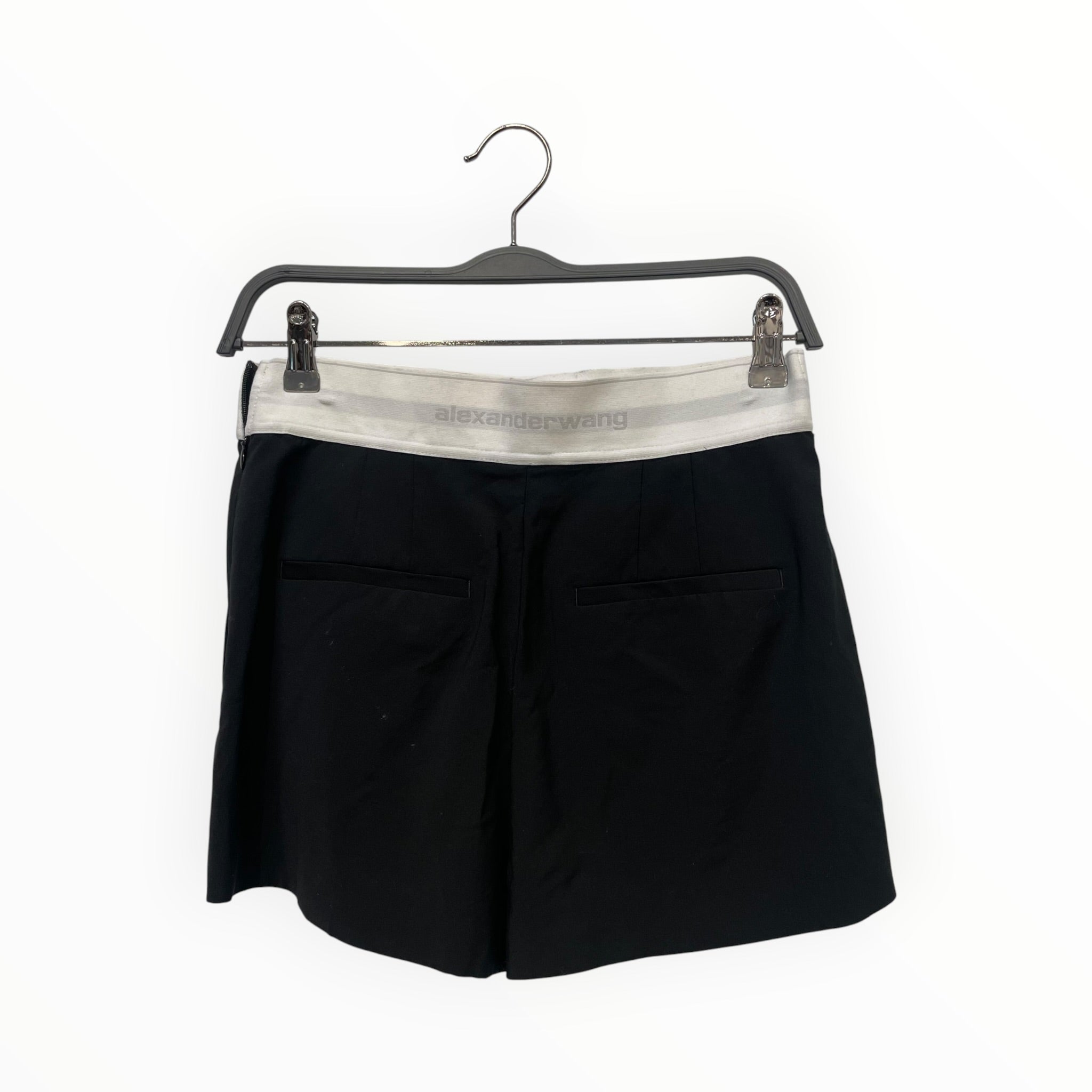 Alexander Wang/Shorts/M/Cotton/BLK/PRE-STYLED PLEATED BOXER BAND view 2