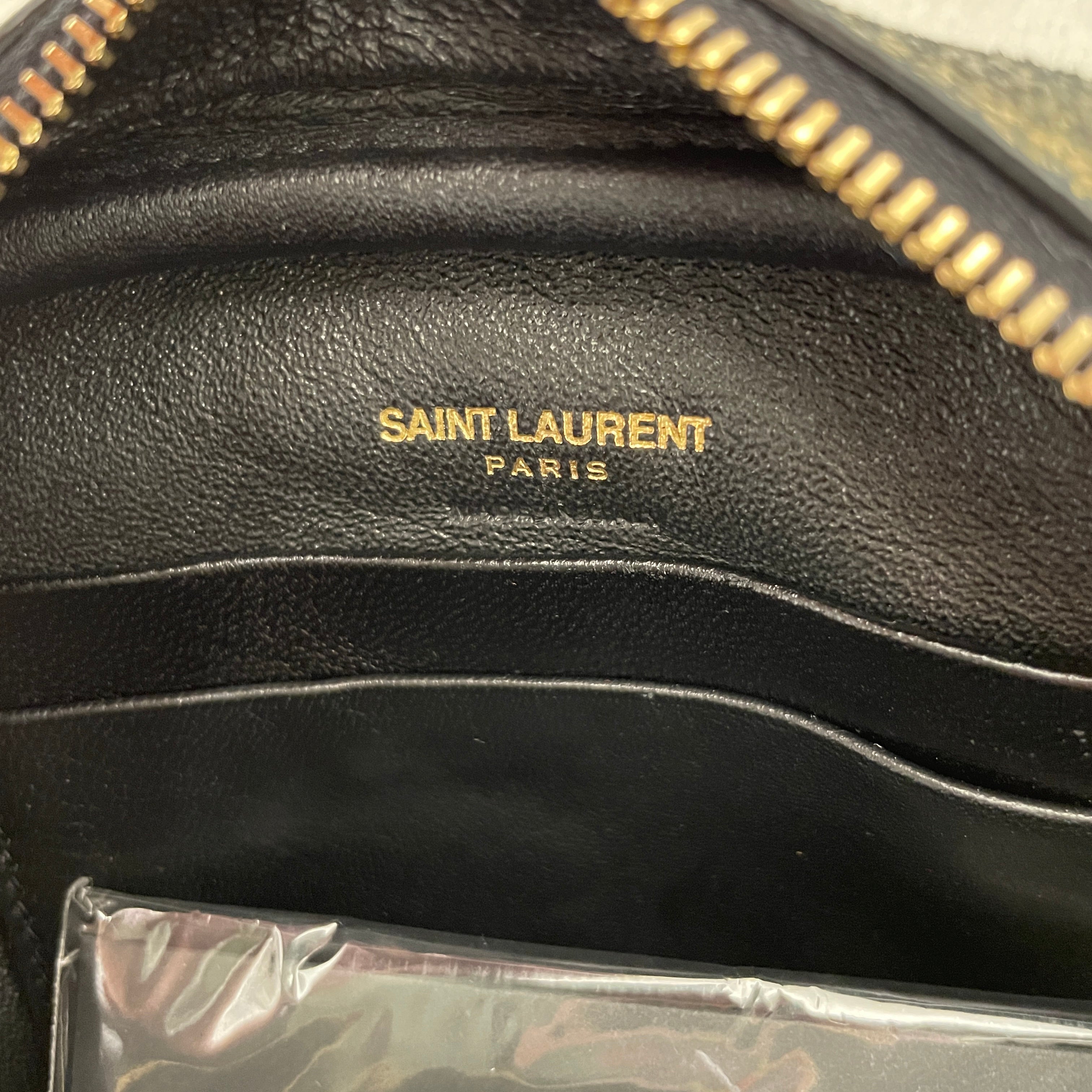SAINT LAURENT/Cross Body Bag/GLD/GOLD GLITTER TASSEL view 4