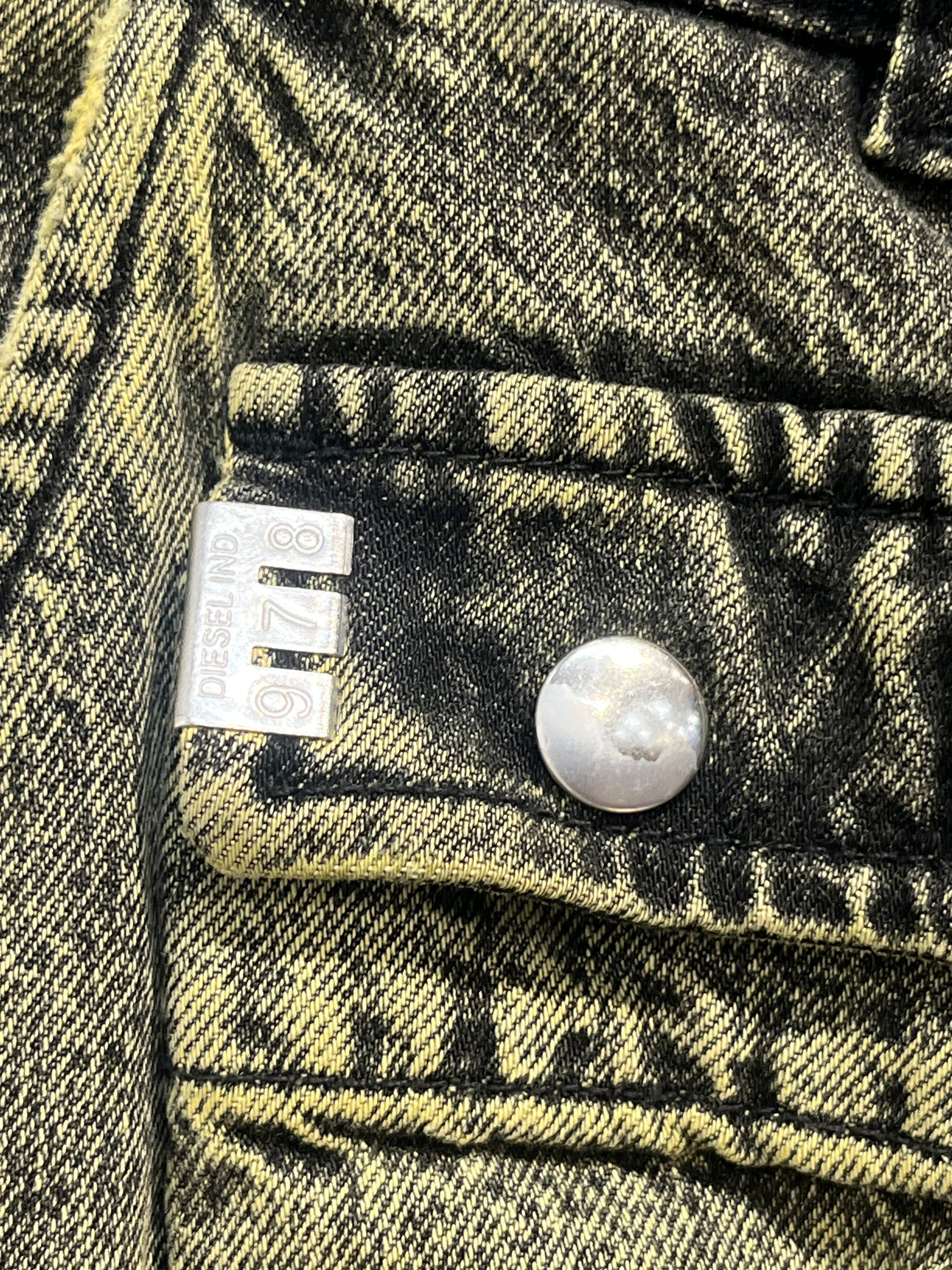 DIESEL/Shorts/31/Cotton/GRN/ACID WASH CARGO SHORT view 4