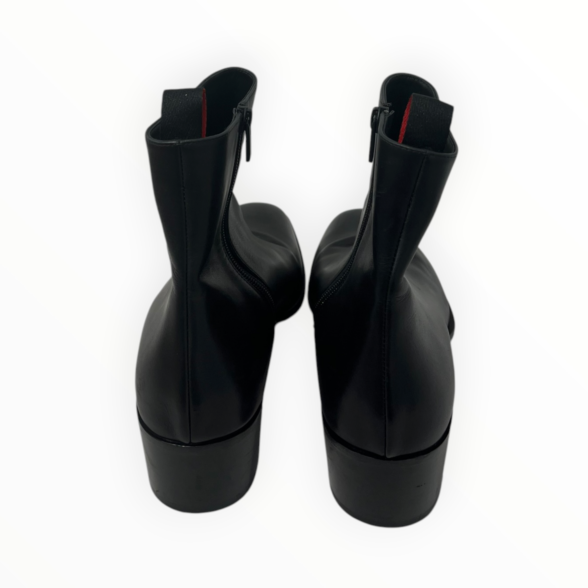 Christian Louboutin/Boots/EU 43/Leather/BLK/Side Zip/PULL TAB SMALL HEEL view 3
