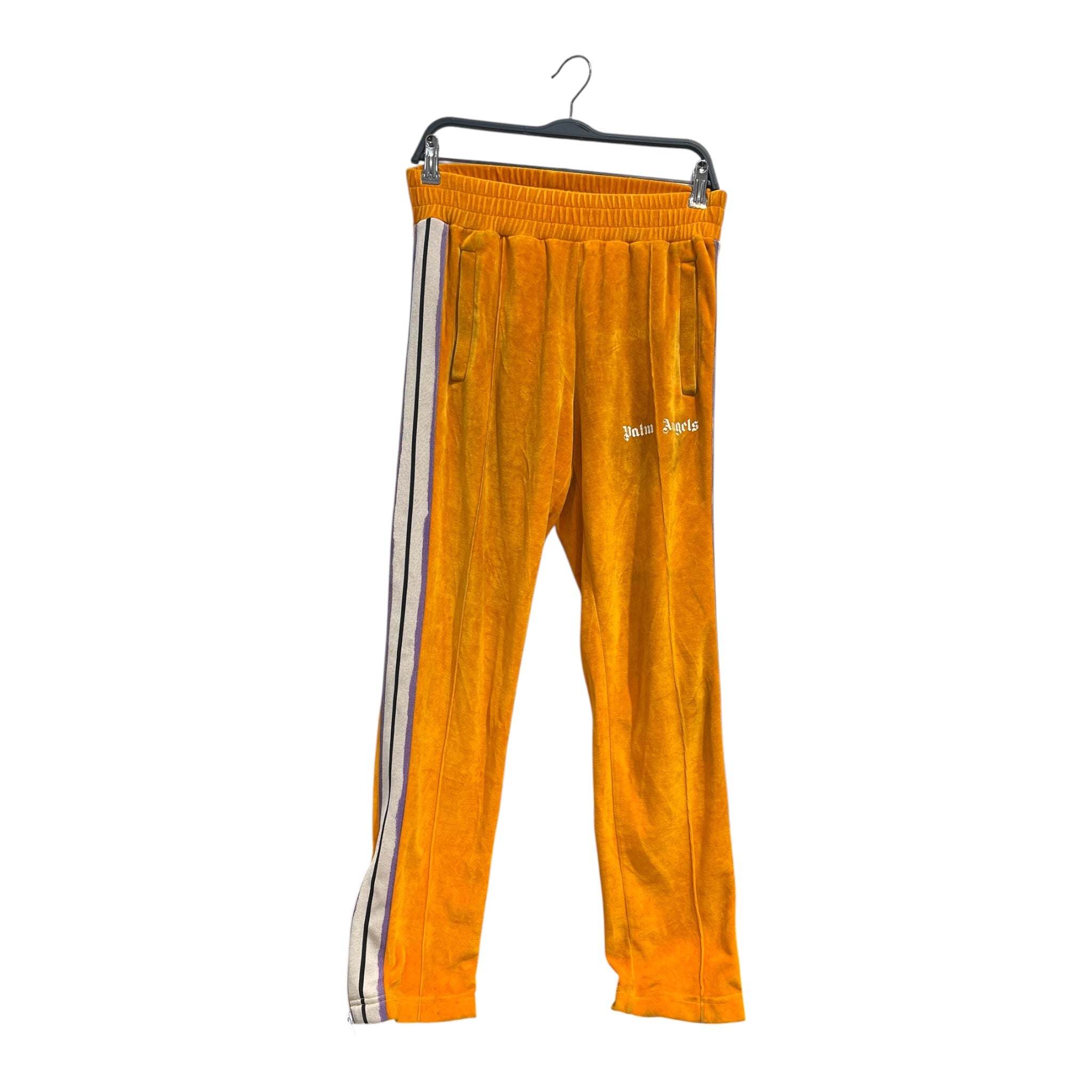 Palm Angels/Pants/S/Cotton/ORN/purple white side hit view 1