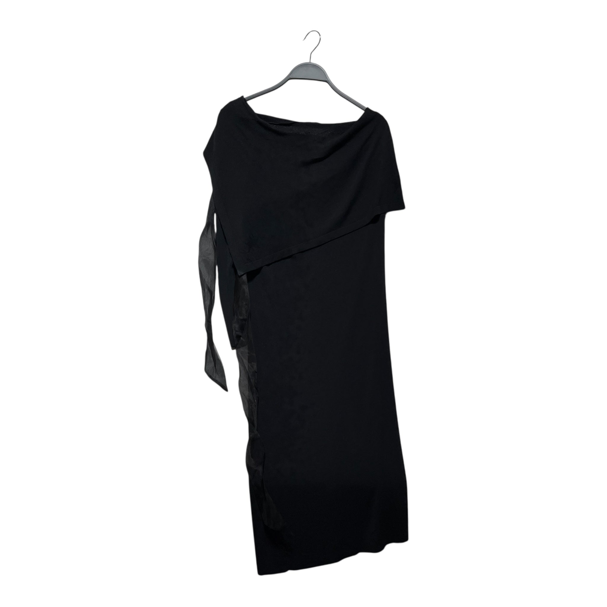 Jean Paul Gaultier/LS Dress/L/BLK/"Maille" One sleeve view 2
