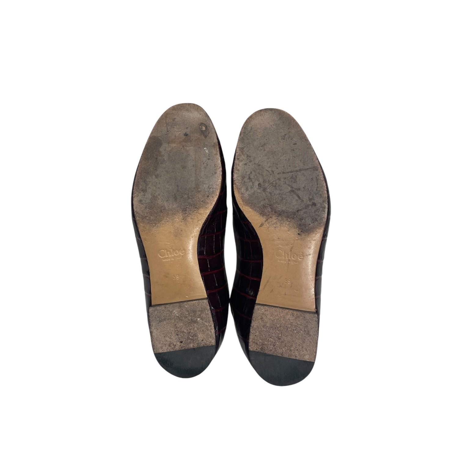 Chloe/Loafers/EU 39/Leather/BRD/GOLD C LETTER view 4