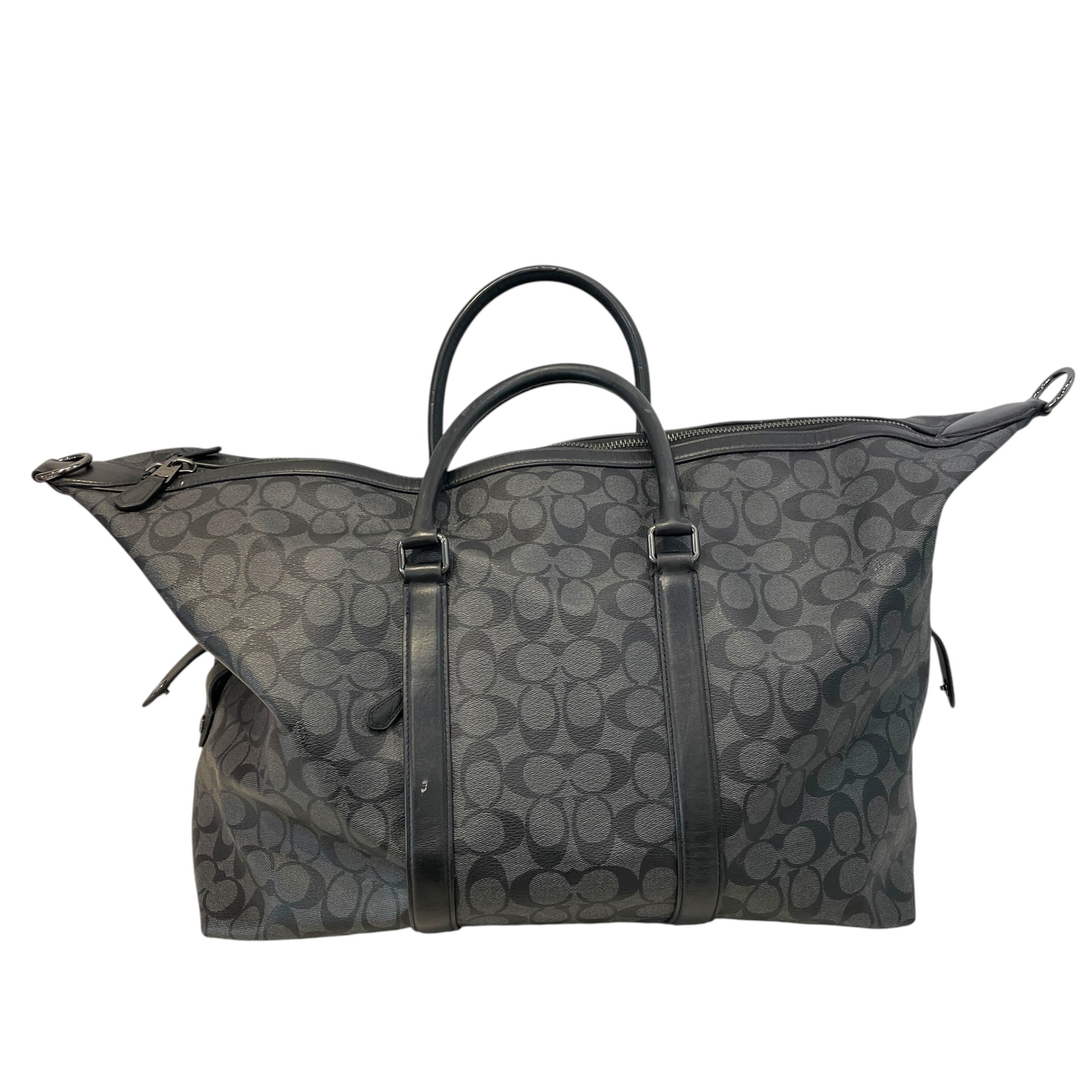 COACH/Luggage/Monogram/Leather/GRY/venturer duffel w/ nyc patches view 2