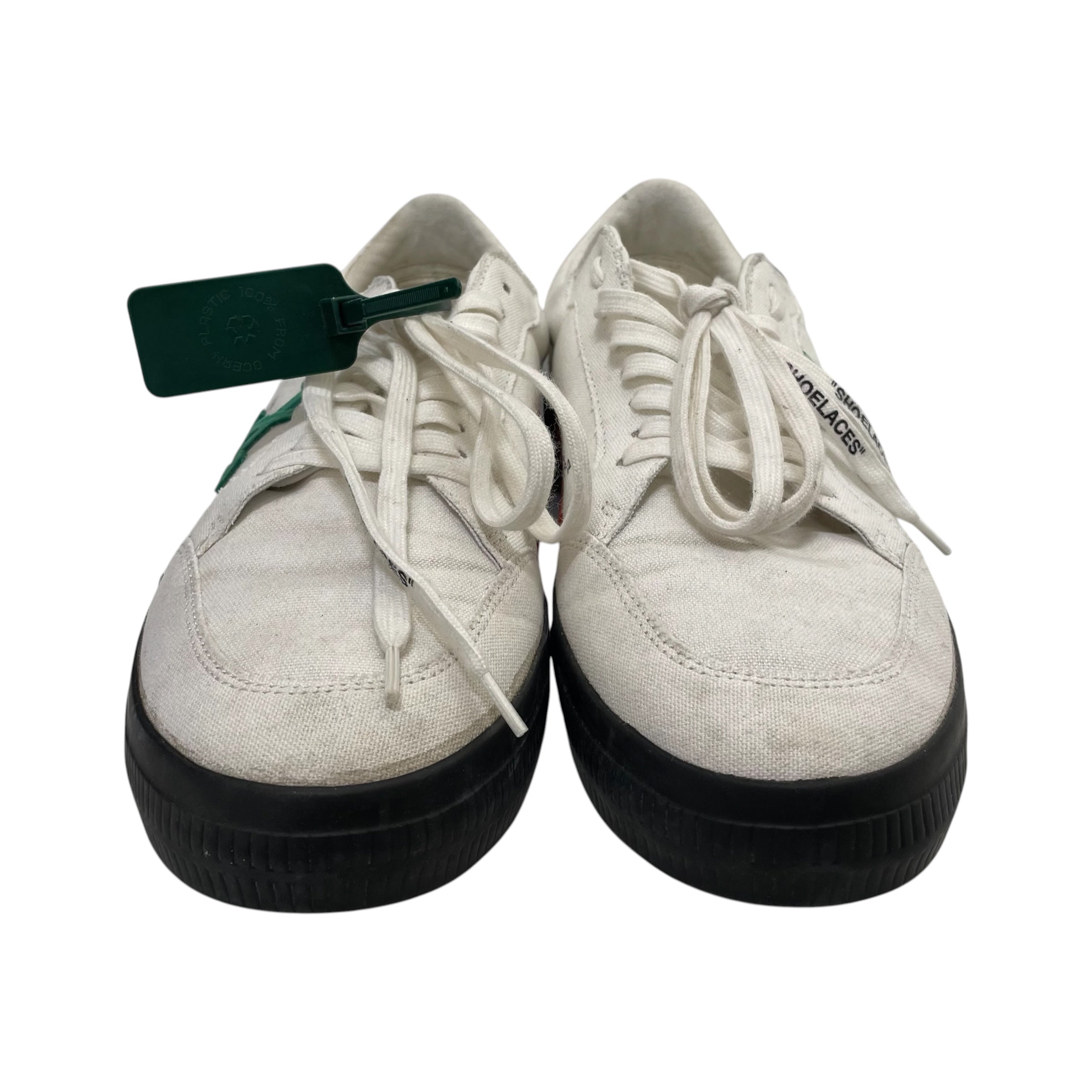 OFF-WHITE/Low-Sneakers/EU 46/WHT/vulcanized canvas low top view 3