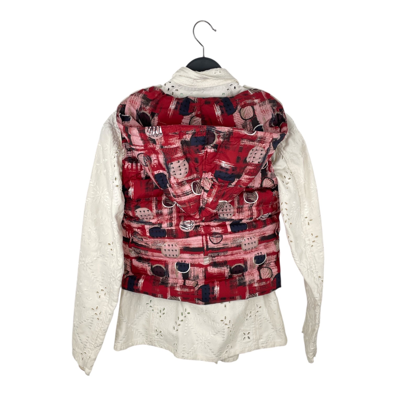 OFF-WHITE/Military Jkt/38/Cotton/WHT/EMBROIDERD LACE TWLL FIELD JKT view 2