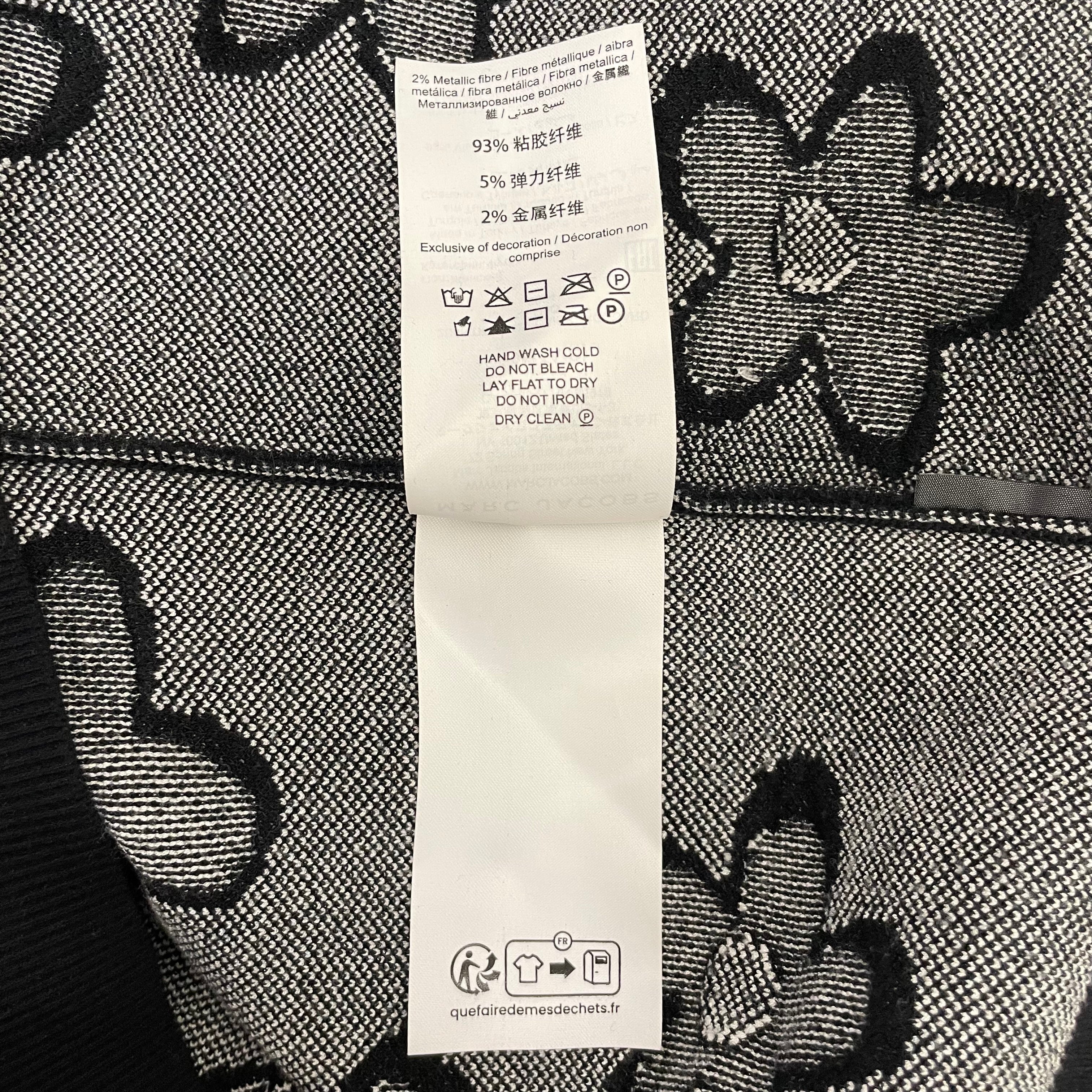 MARC JACOBS/Sweater/S/Floral Pattern/Cotton/BLK/Pullover/DAISY JACQUARD POLO view 5