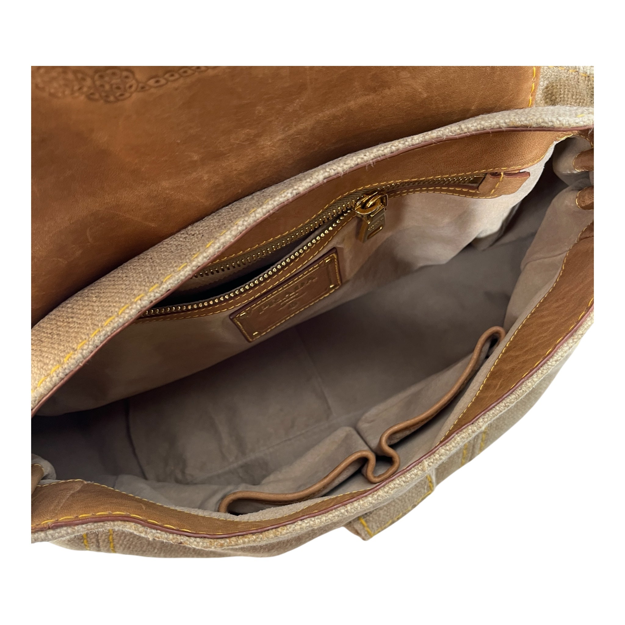 PRADA/Hand Bag/Tweed/BEG/fringe shoulder bag view 7