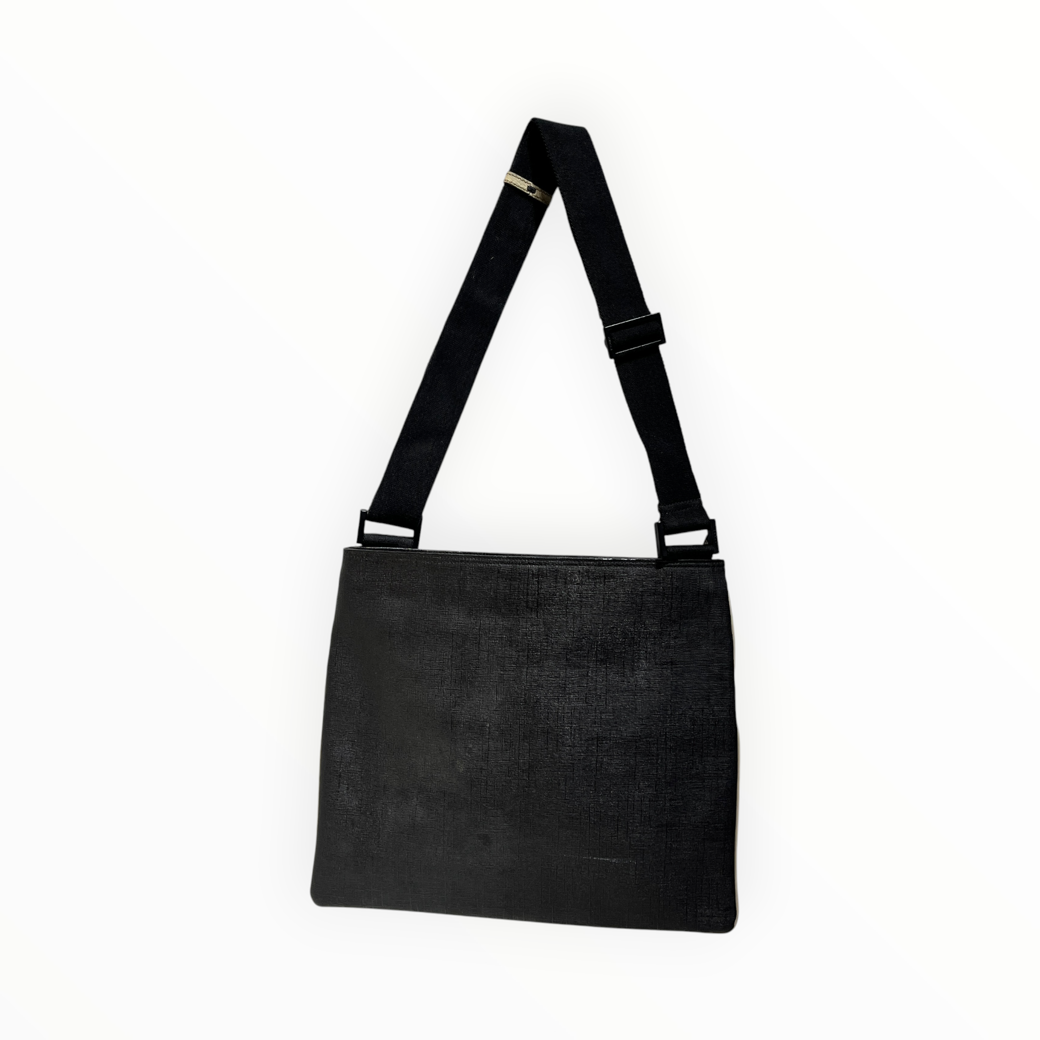 GUCCI/Cross Body Bag/Leather/BLK/WHITE LOGO view 2