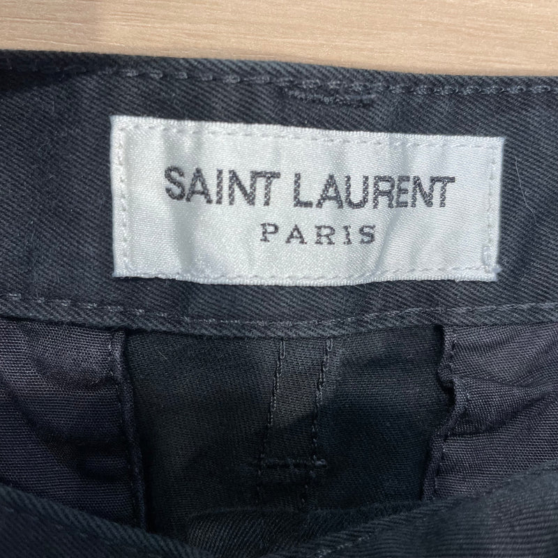 SAINT LAURENT/Pants/34/Cotton/BLK/