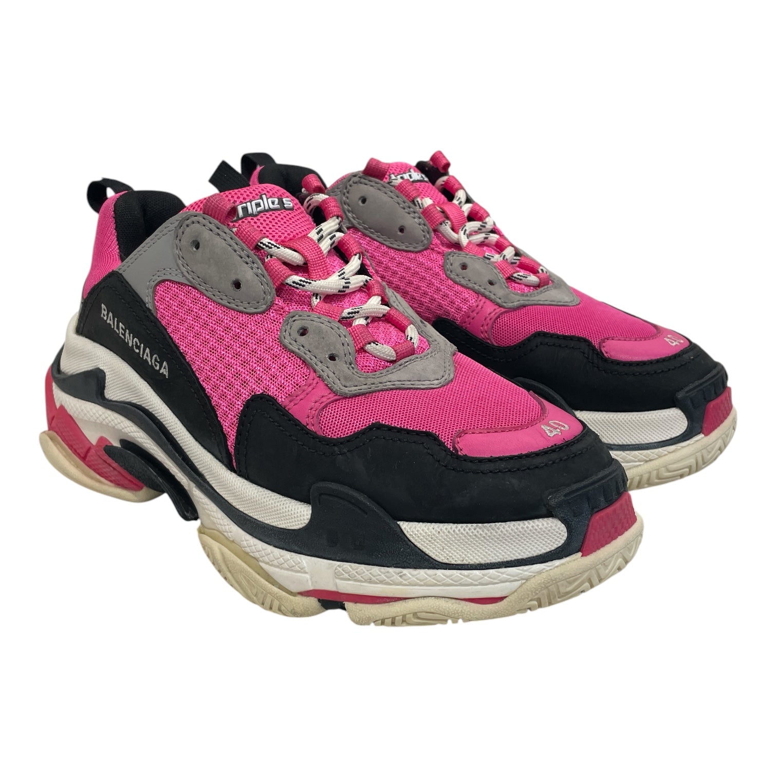 BALENCIAGA/Hi-Sneakers/EU 40/Acrylic/PNK/ view 1