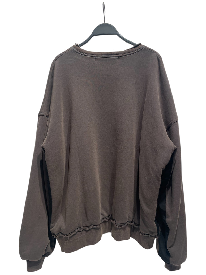 Haider Ackermann/Sweatshirt/Cotton/BRW/dual layer crewneck
