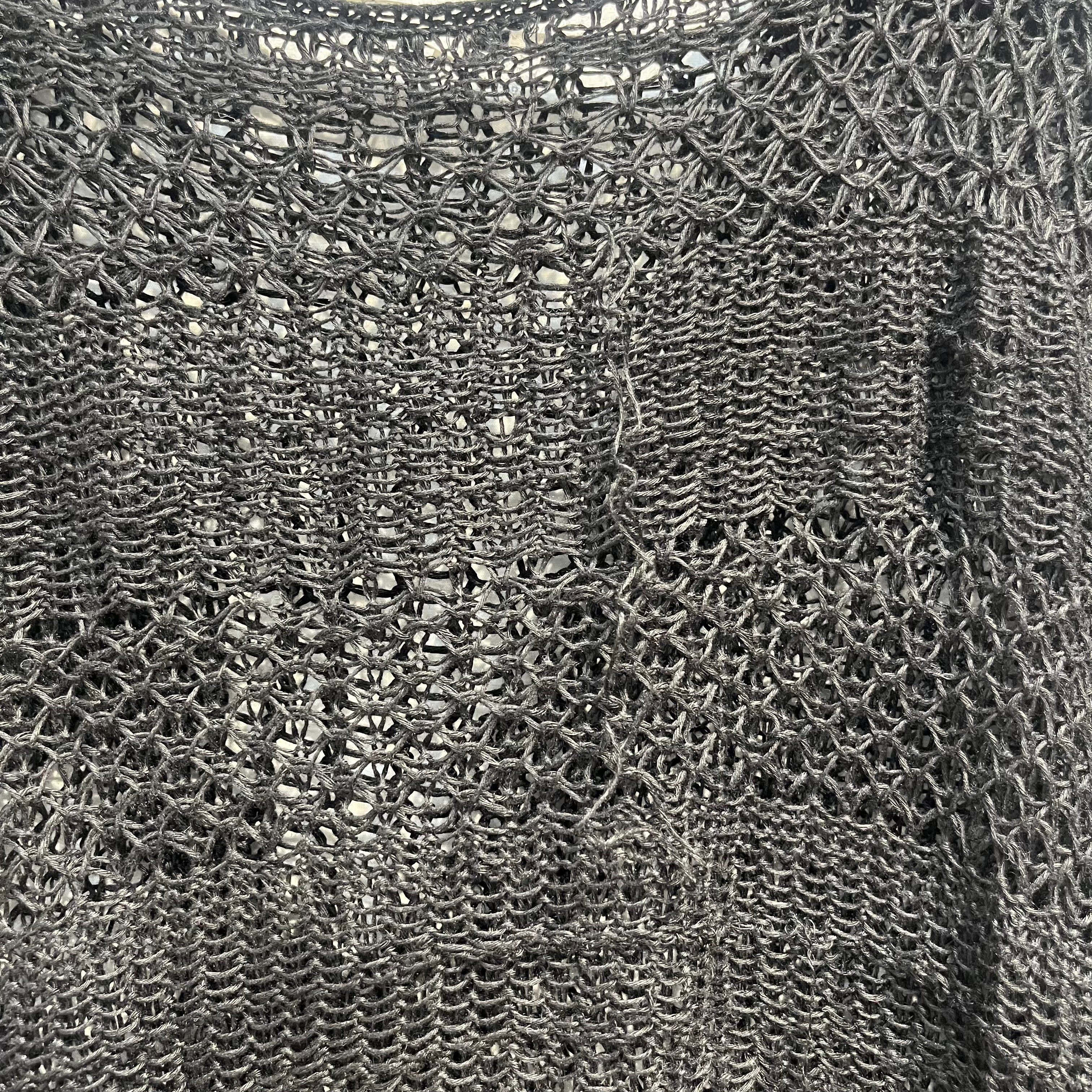 Helmut Lang/Sweater/S/Linen/BLK/Oversize/LOOSE KNIT view 5