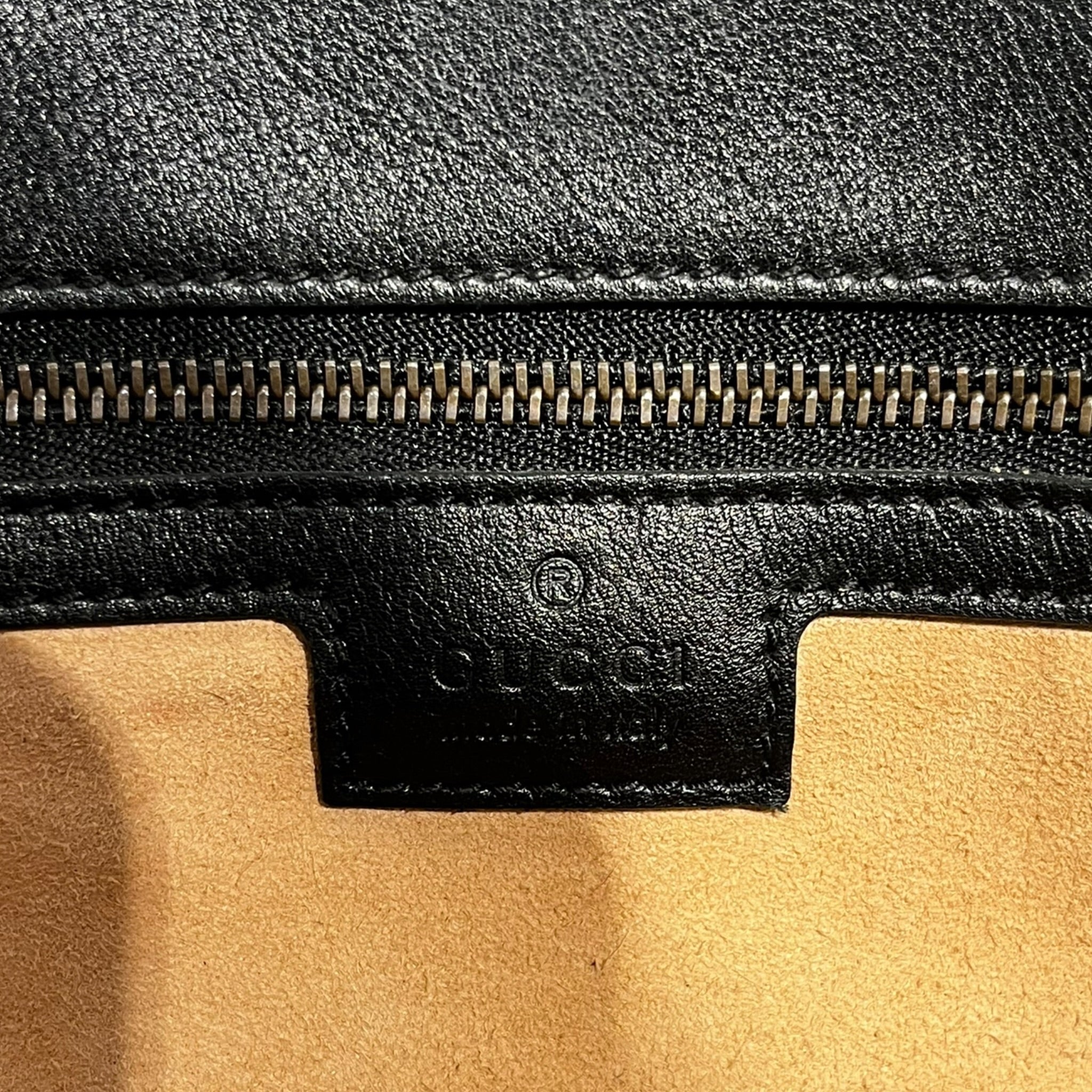 GUCCI/Tote Bag/Leather/BLK/Diana Tote Bamboo Handle view 3