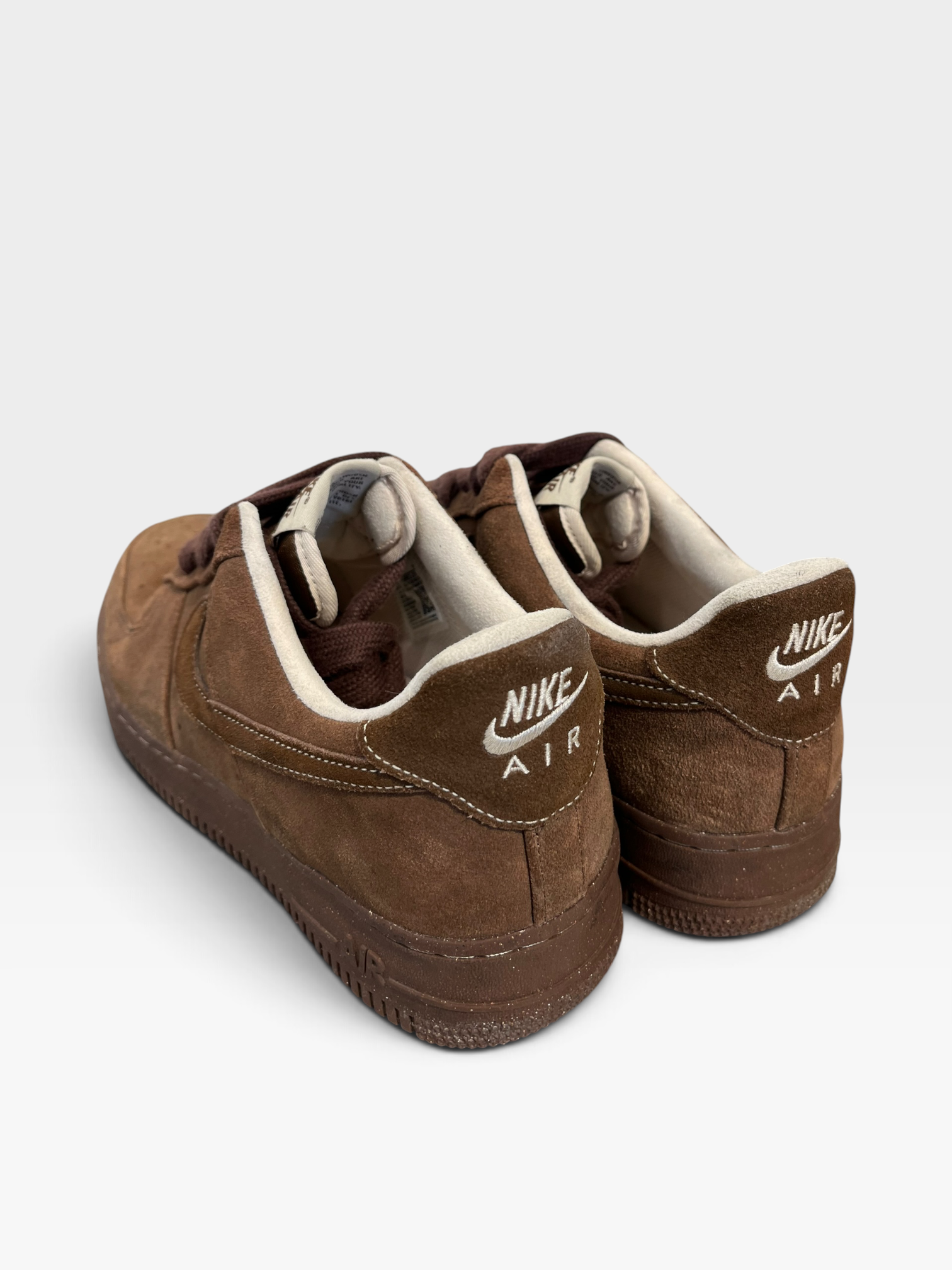 NIKE/Low-Sneakers/US 12.5/Suede/BRW/AIR FORCE 1 CACAO WOW view 2