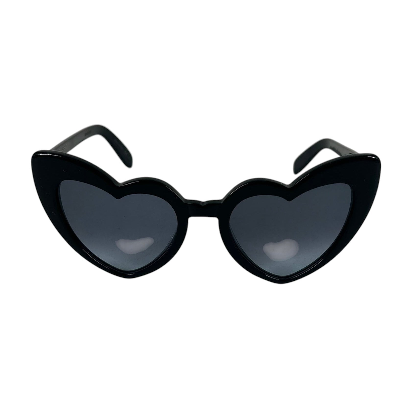 SAINT LAURENT/Sunglasses/Plastic/BLK/heart shaped view 1