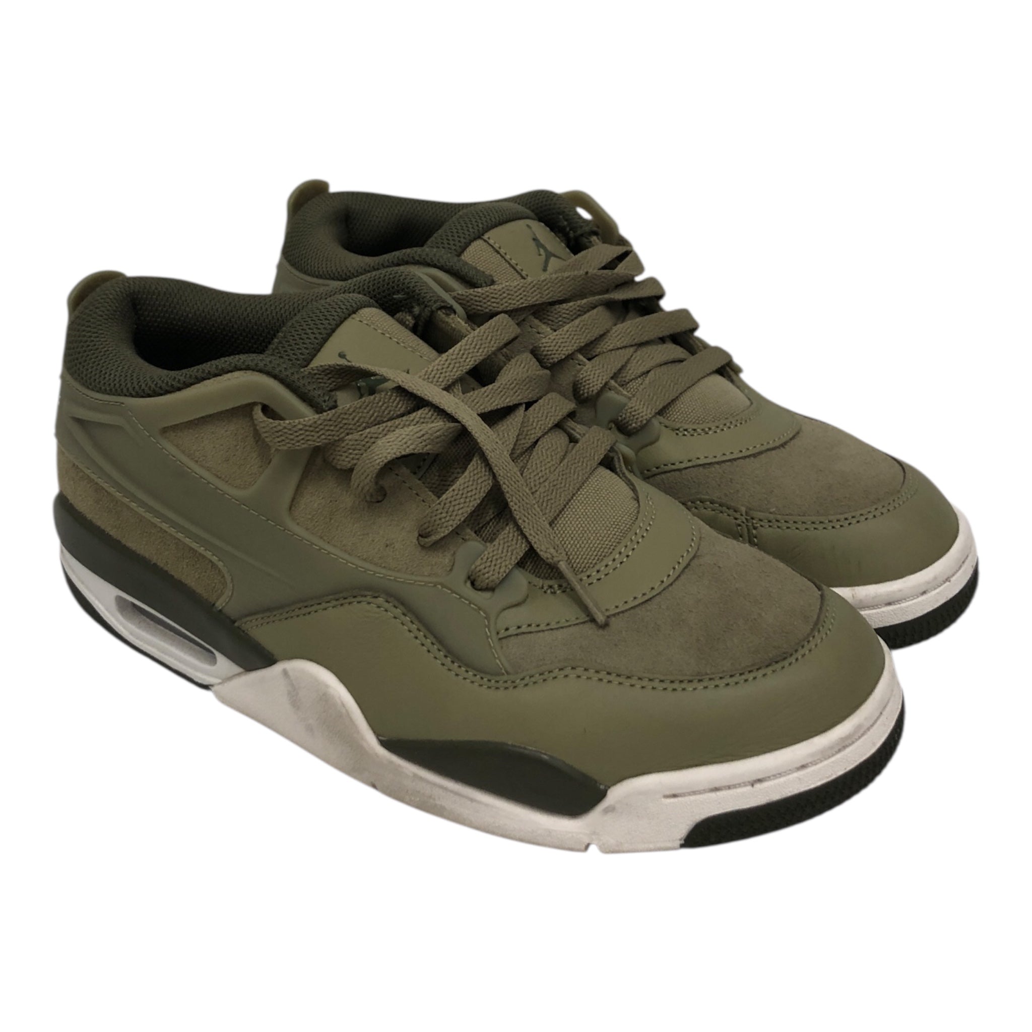 JORDAN BRAND/Low-Sneakers/US 9/Cotton/GRN/jordan 4 pm green view 1