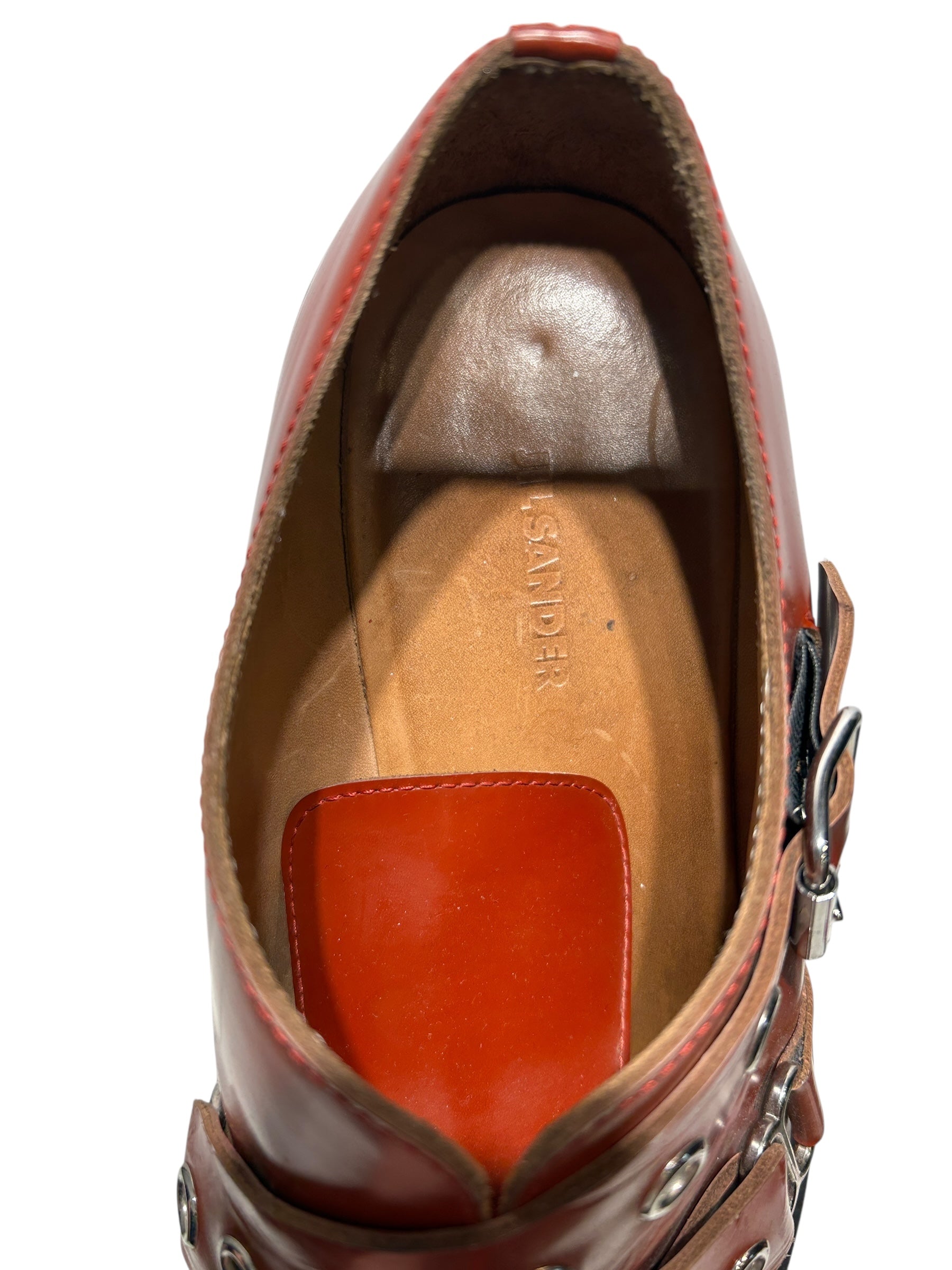 JIL SANDER/Dress Shoes/EU 42/Leather/RED/ view 3