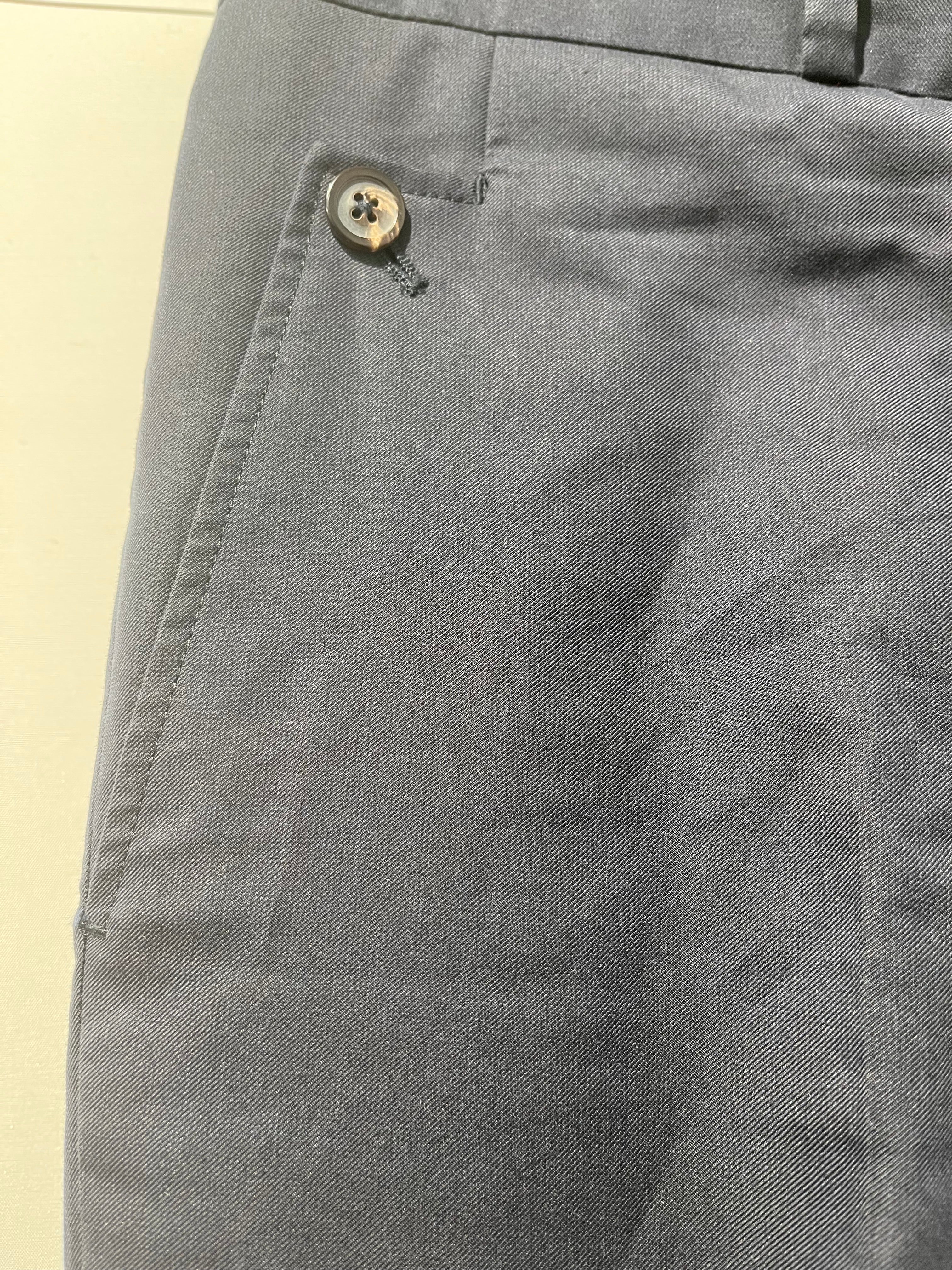 Maison Margiela/Slacks/48/Cotton/NVY/slim fit/ cotton&silk blend view 3