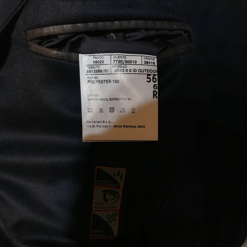 Corneliani ID/Jacket/56/Polyester/BLK/inside wool
