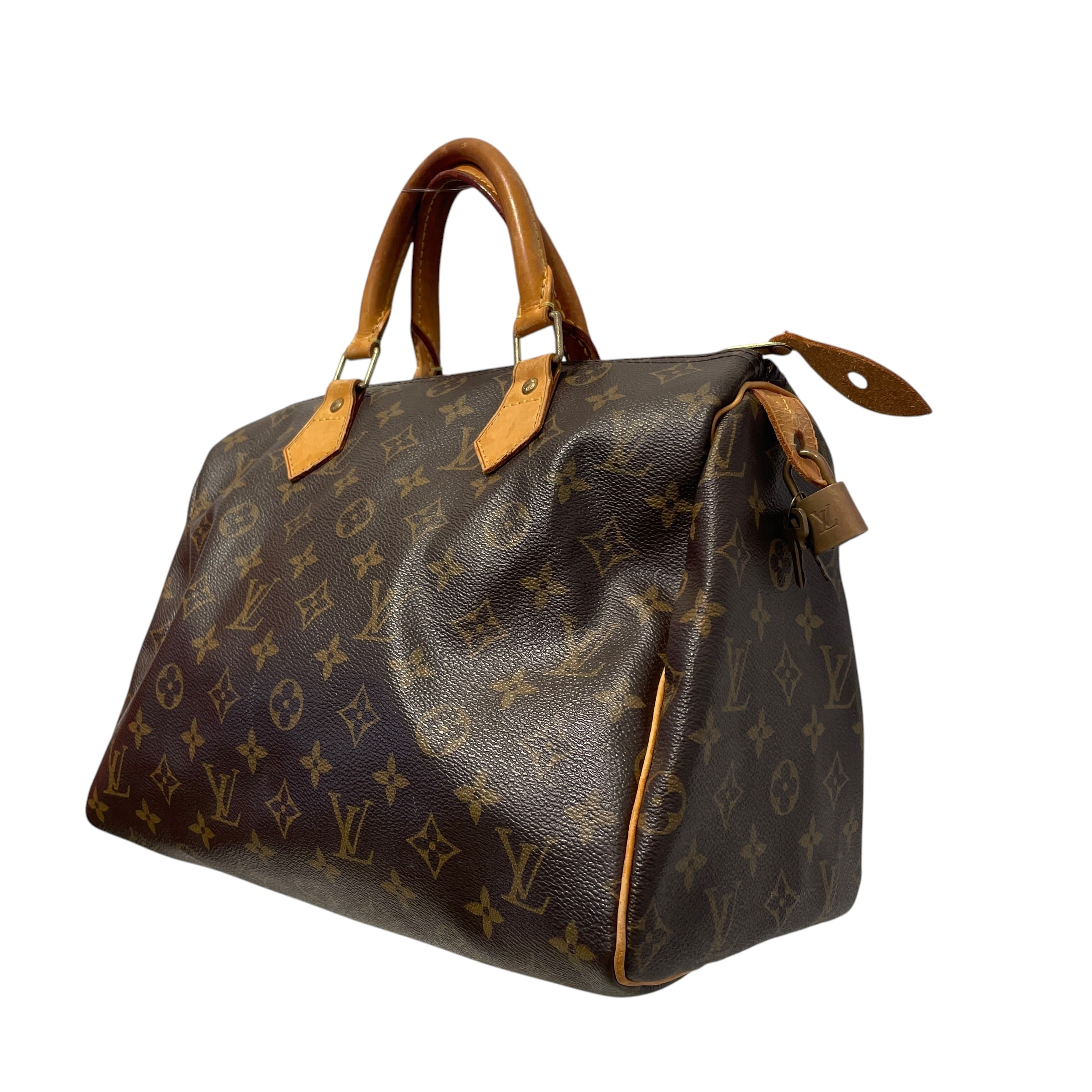 LOUIS VUITTON/Hand Bag/Monogram/Leather/BRW/Speedy 25 Handbag view 3