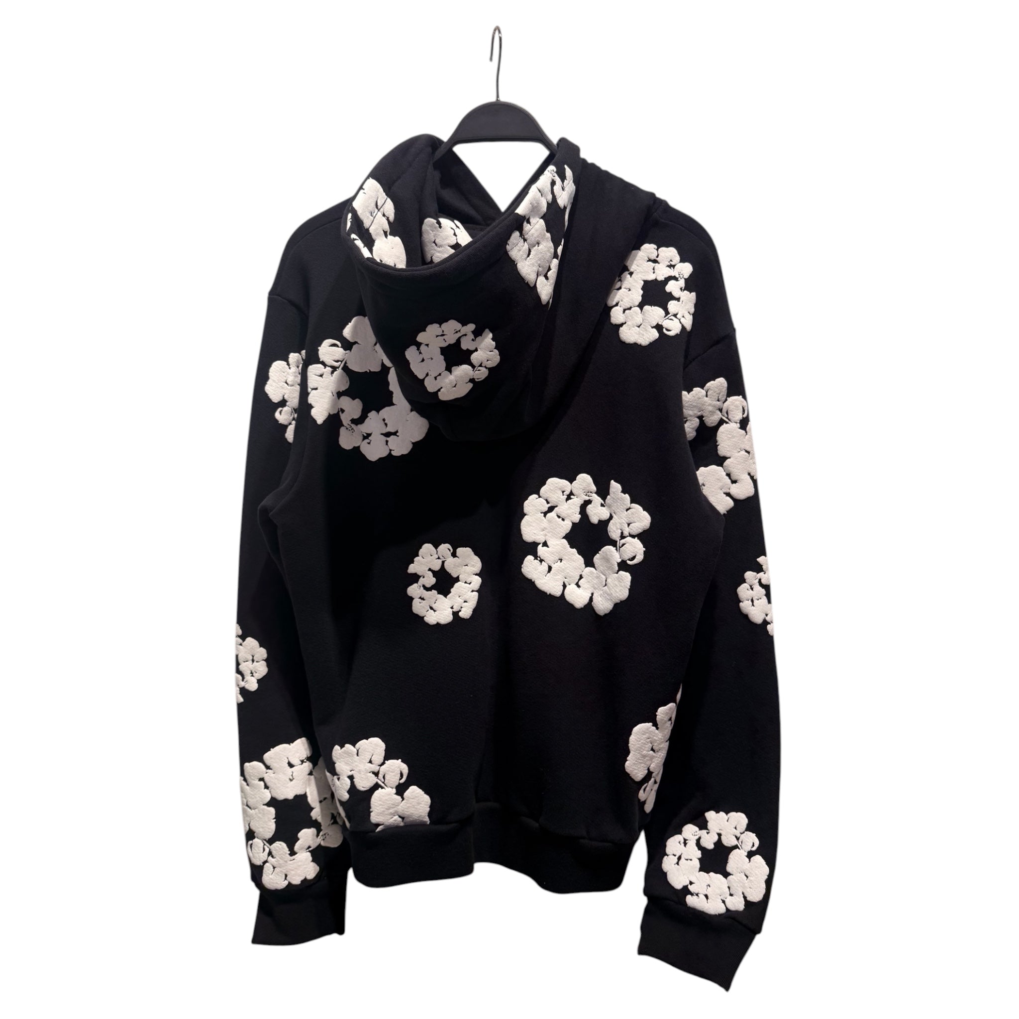 DENIM TEARS/Hoodie/L/All Over Print/Cotton/BLK/ view 2