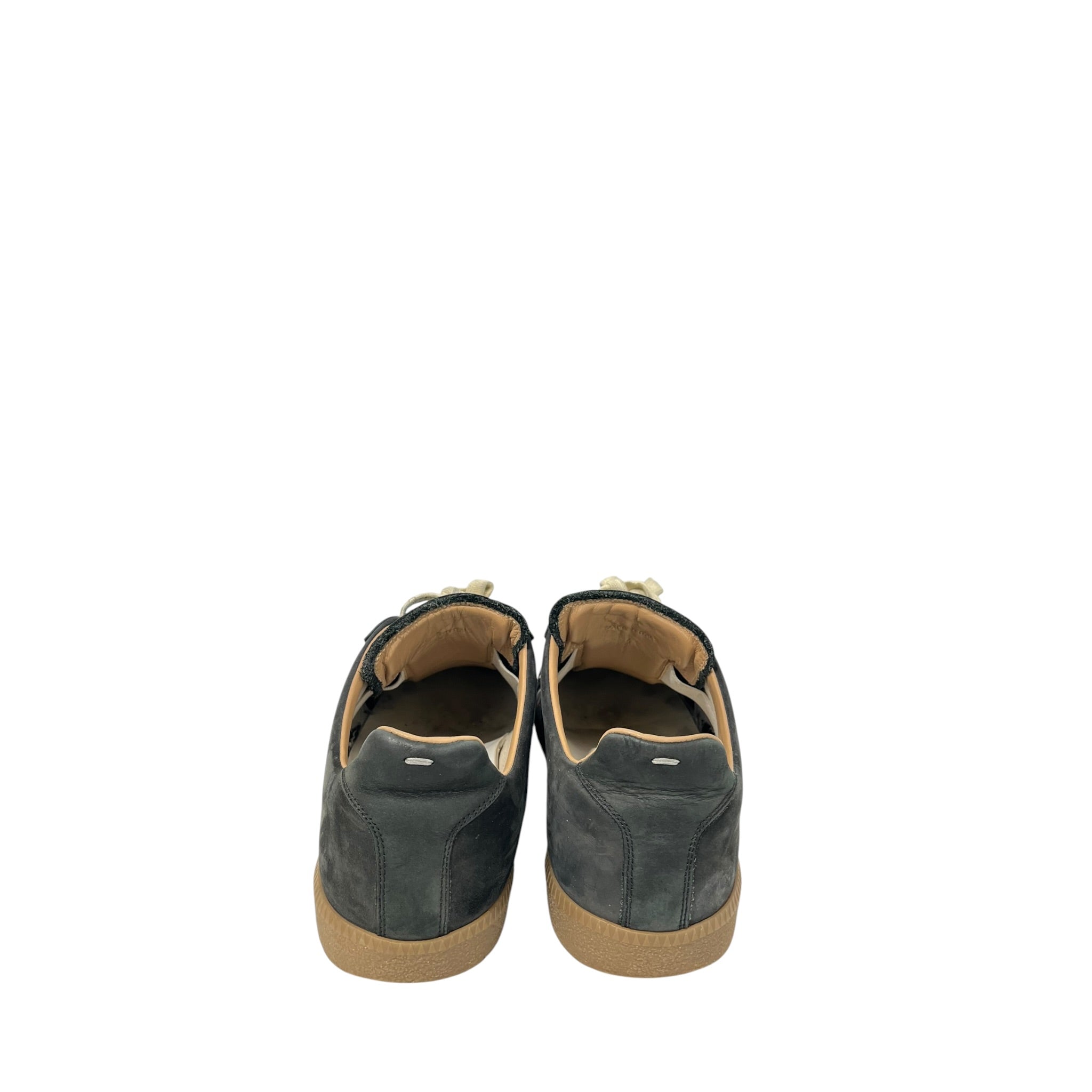 Maison Margiela/Low-Sneakers/EU 44/Leather/BLK/PAINT SPLATTER SUEDE FRONT view 6