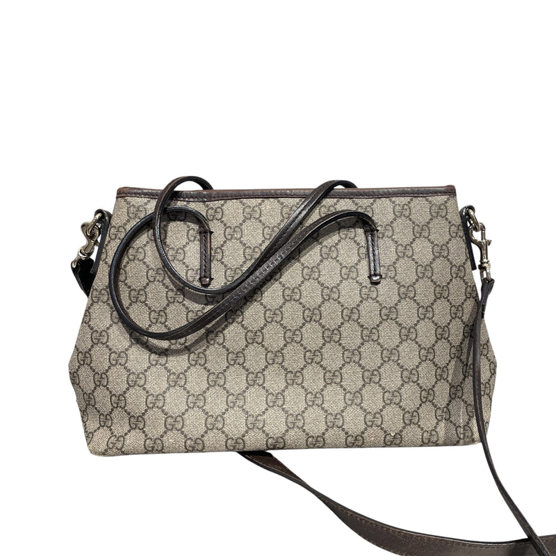 GUCCI/Tote Bag/OS/Monogram/Leather/BRW/GG SUPREME TOTE