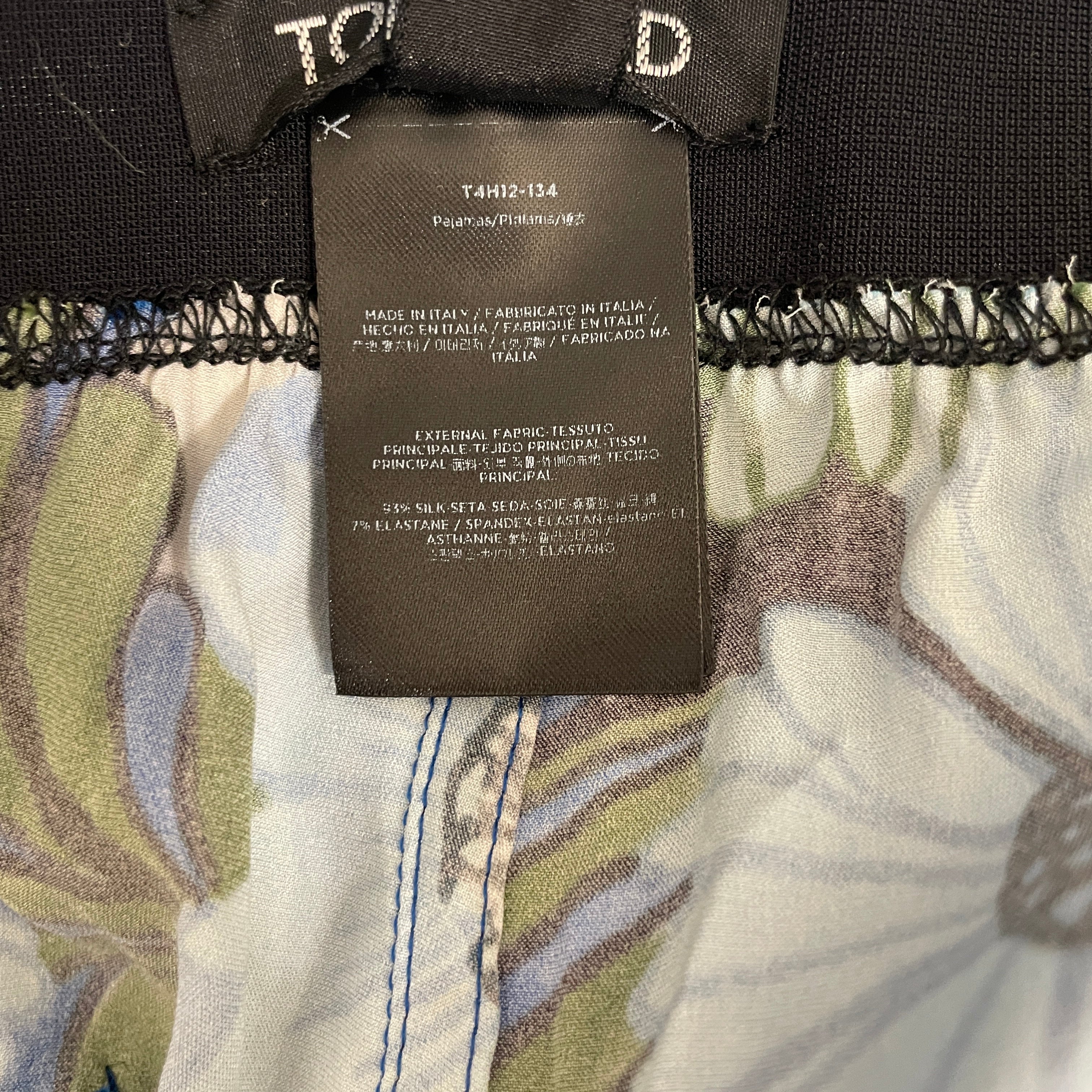 TOM FORD/Straight Pants/XXL/Silk/BLU/Low-rise/Floral Pattern/tom ford silk bottoms floral view 4